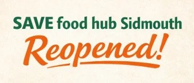 Good News: SAVE food hub Sidmouth is open again!