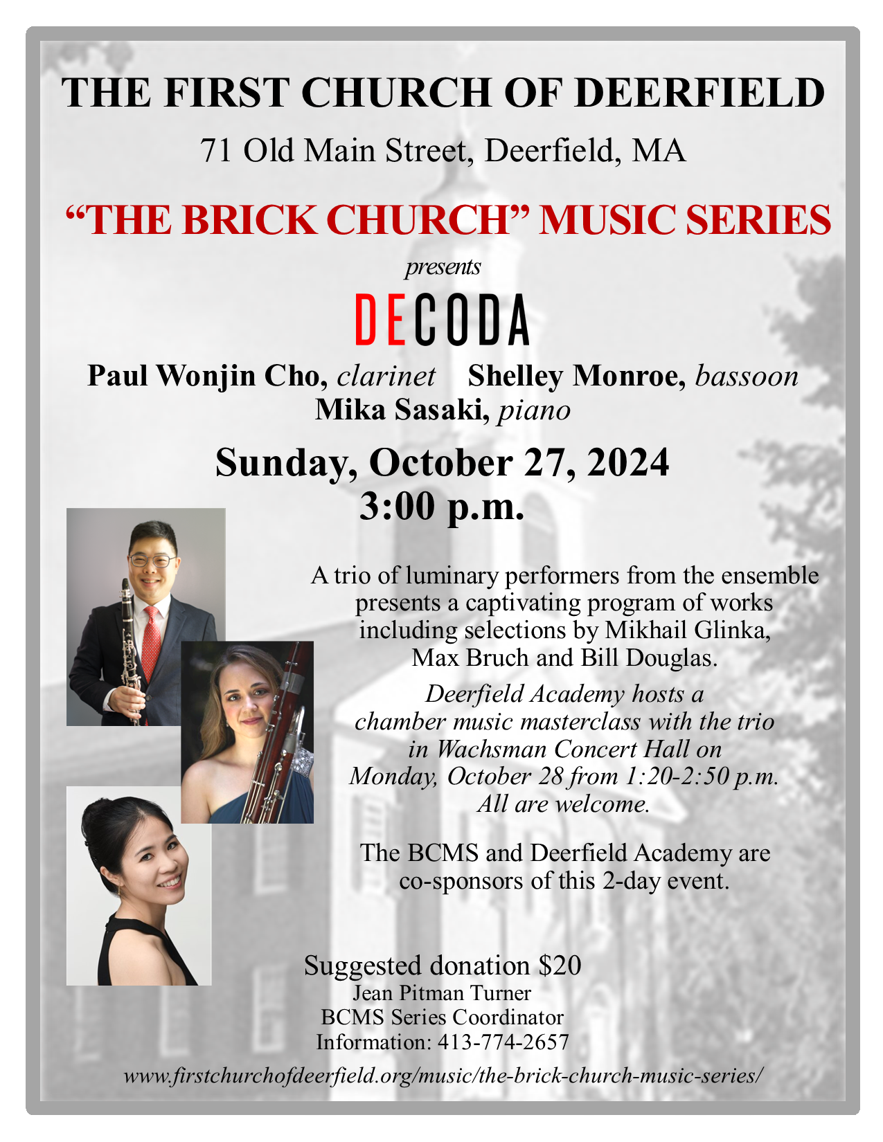 Deerfield Academy - Concert &amp; Masterclass 
