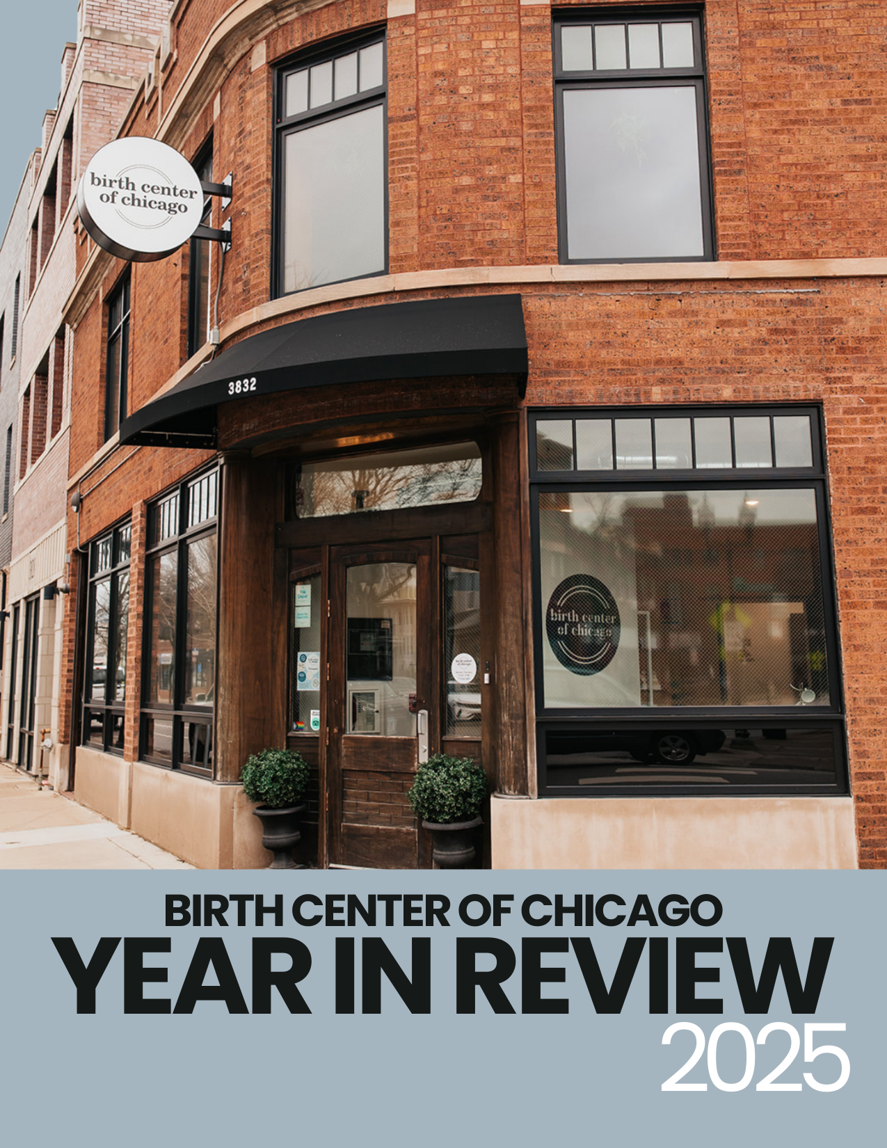 photo of front of BCC a brick building with windows looking into center