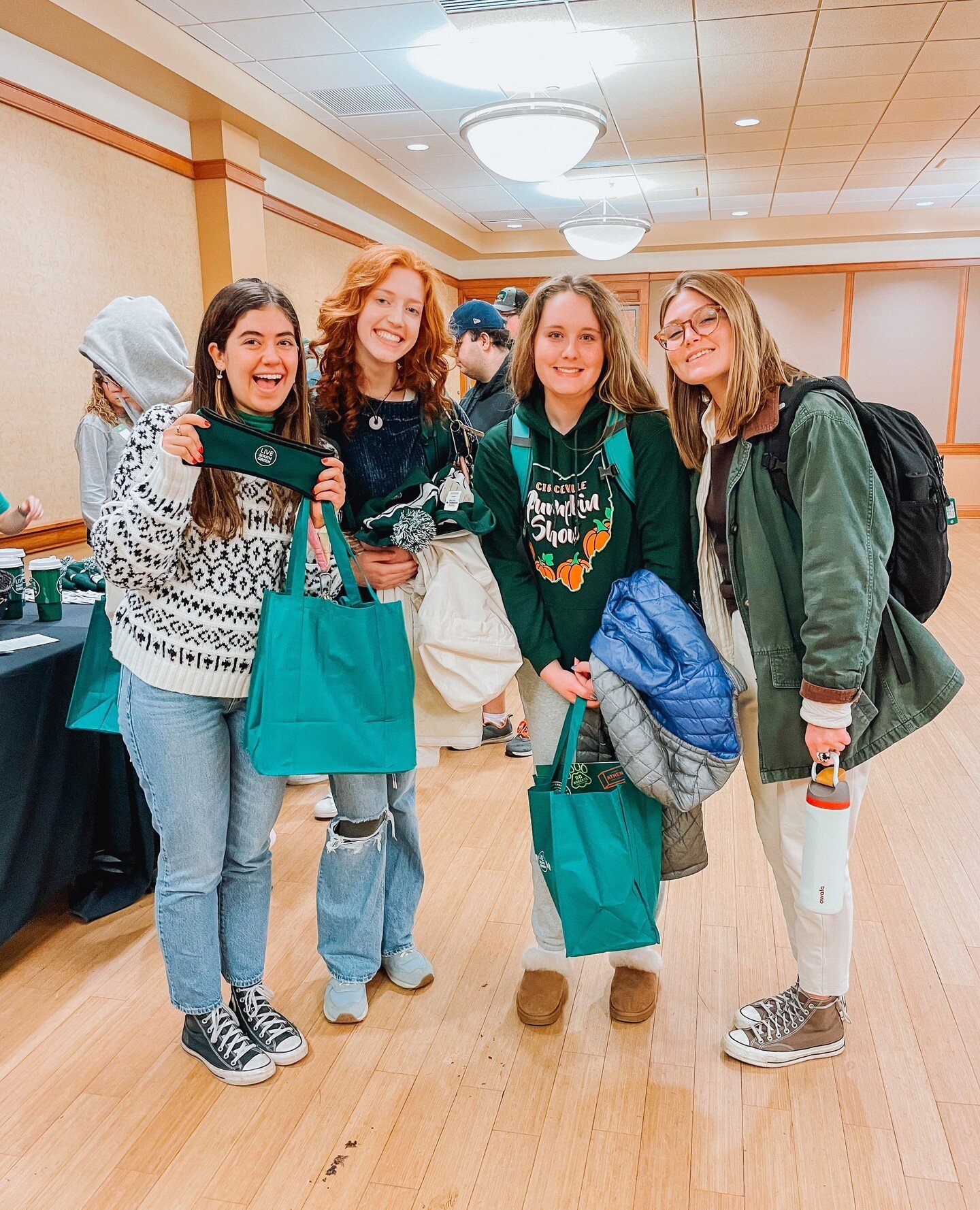 Smiles are always around at Live South Green, especially when there's some free gear around! 🥳