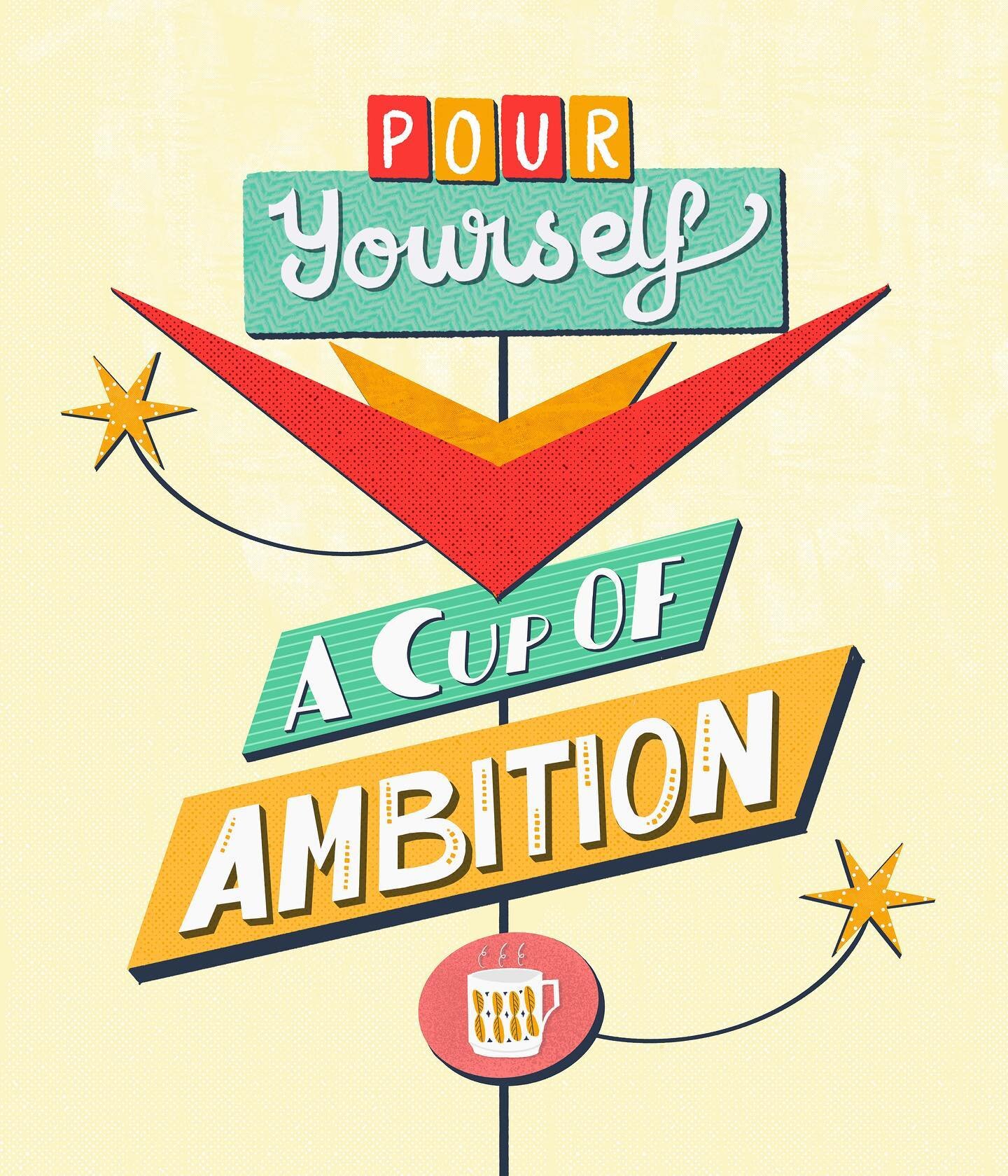 Friday!! Pouring myself a large cup of ambition to go into the weekend right!