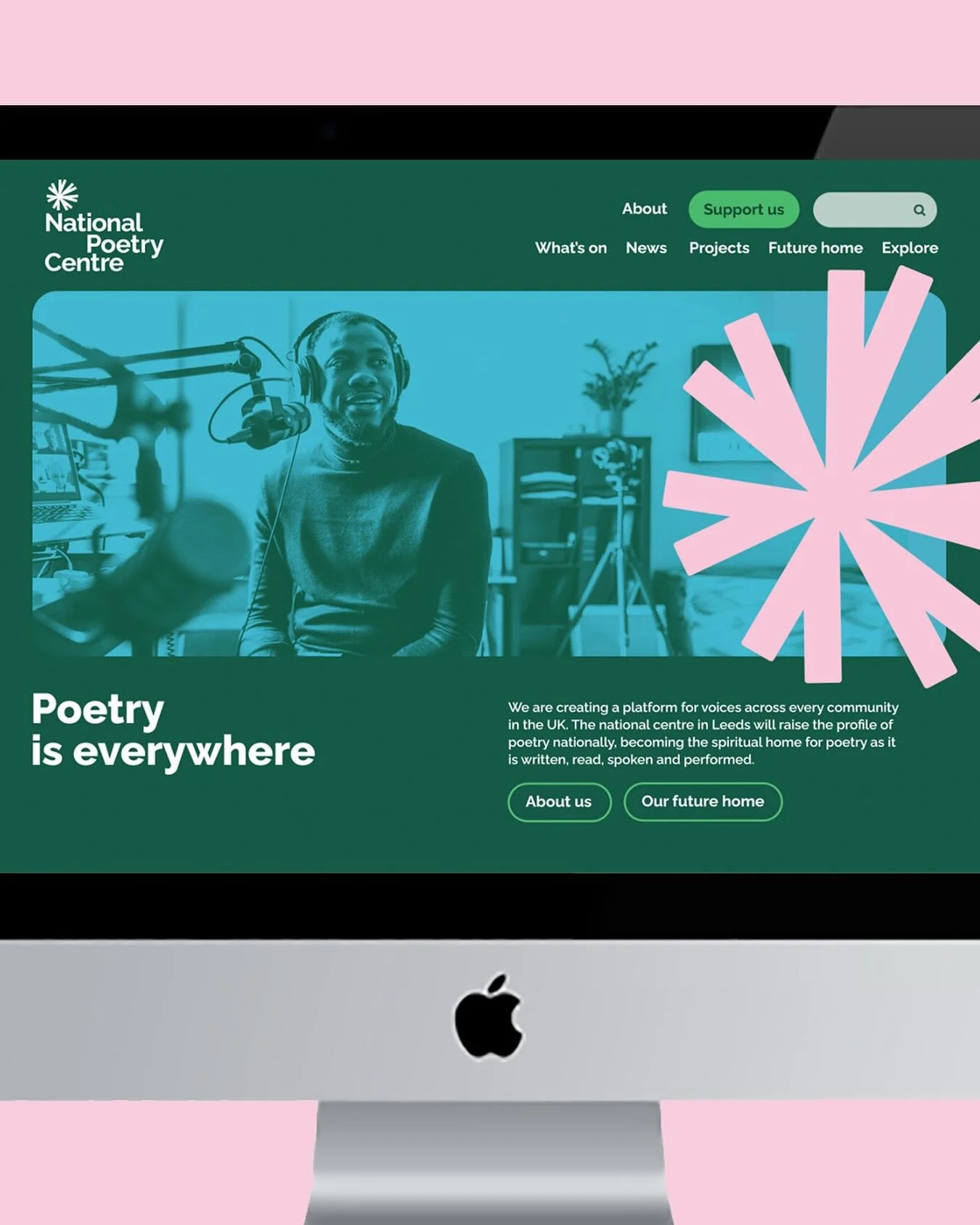 Feels v fitting to share some recent work for @nationalpoetrycentre today, National Poetry Day! We&rsquo;ve refreshed the centre&rsquo;s brand identity - retaining the emblem from their old logo but making it work harder and in more dynamic ways. 

W