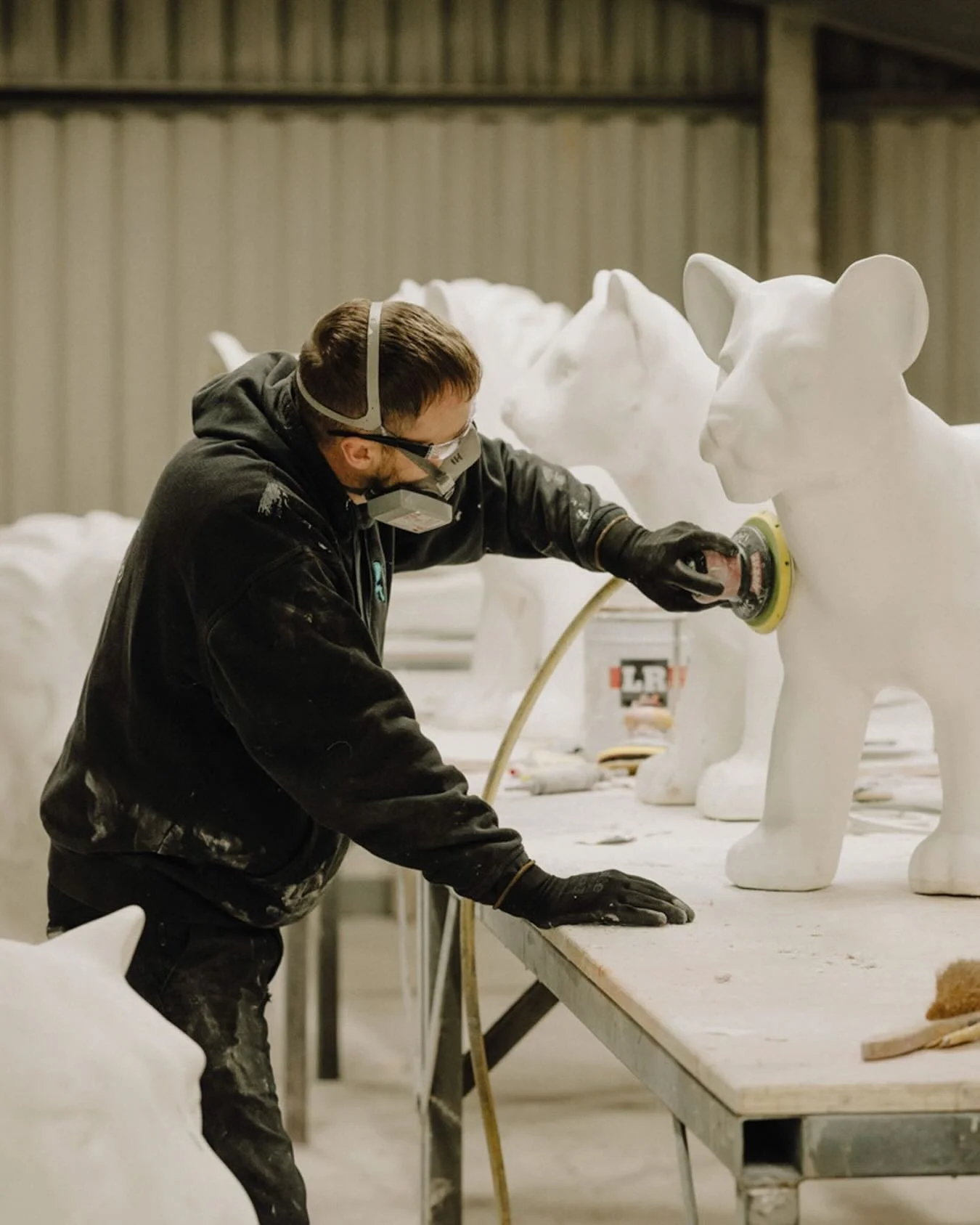 We asked @owenrichards to capture some of the lions, lionesses and cubs being made for @prideofyorkshiretrail - aren&rsquo;t they beautiful!

They&rsquo;re made in Sheffield by @simpson_patterns_ltd which sums up why we wanted to work on this project