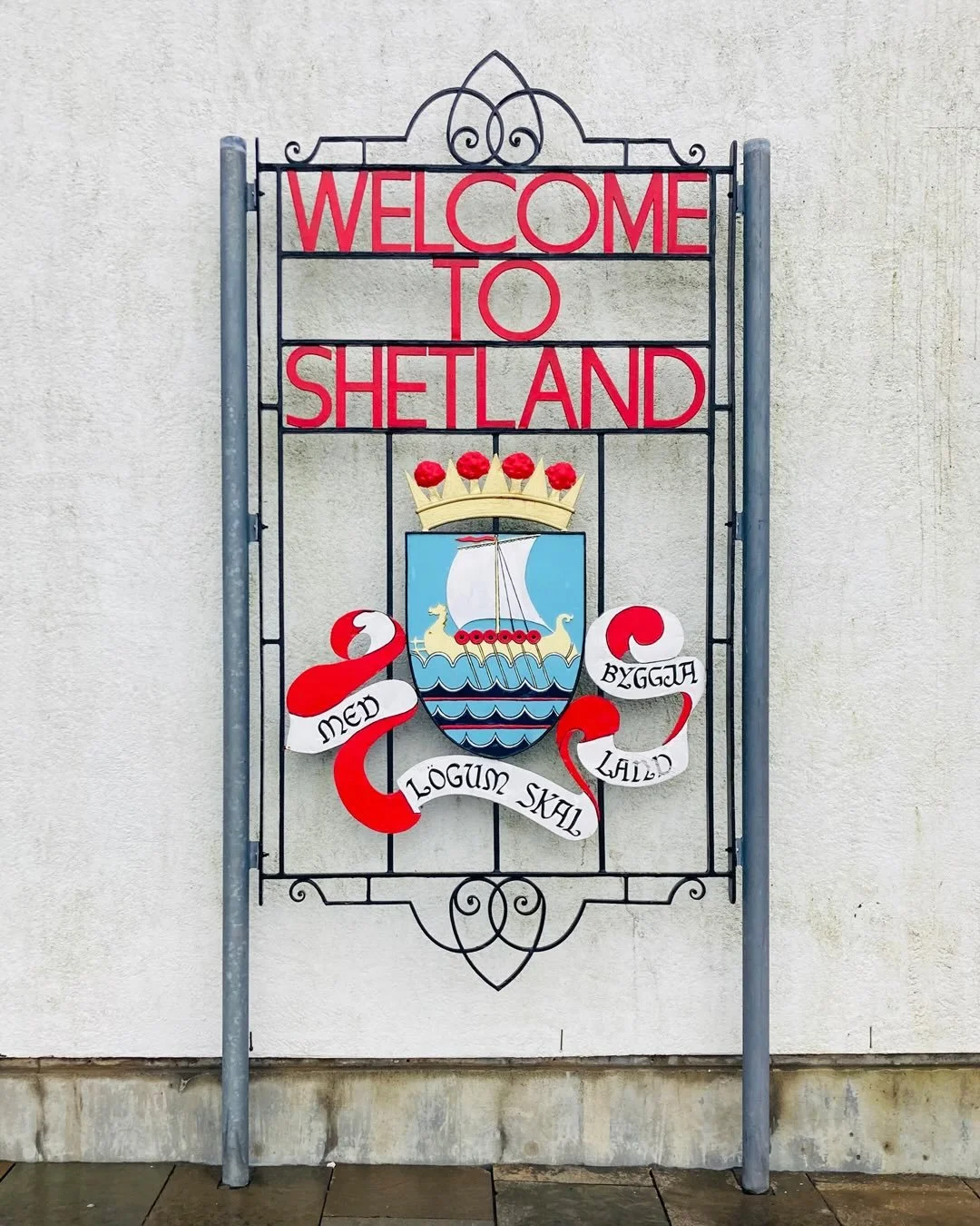 Our most northerly client 🧭 

Lovely to see our rebrand for @shetland_arts being rolled out.

⛴️ In a first for us, our client visit involved a train plus an overnight ferry. We (Claire and John) packed our bags and, 24 hours after leaving Sheffield