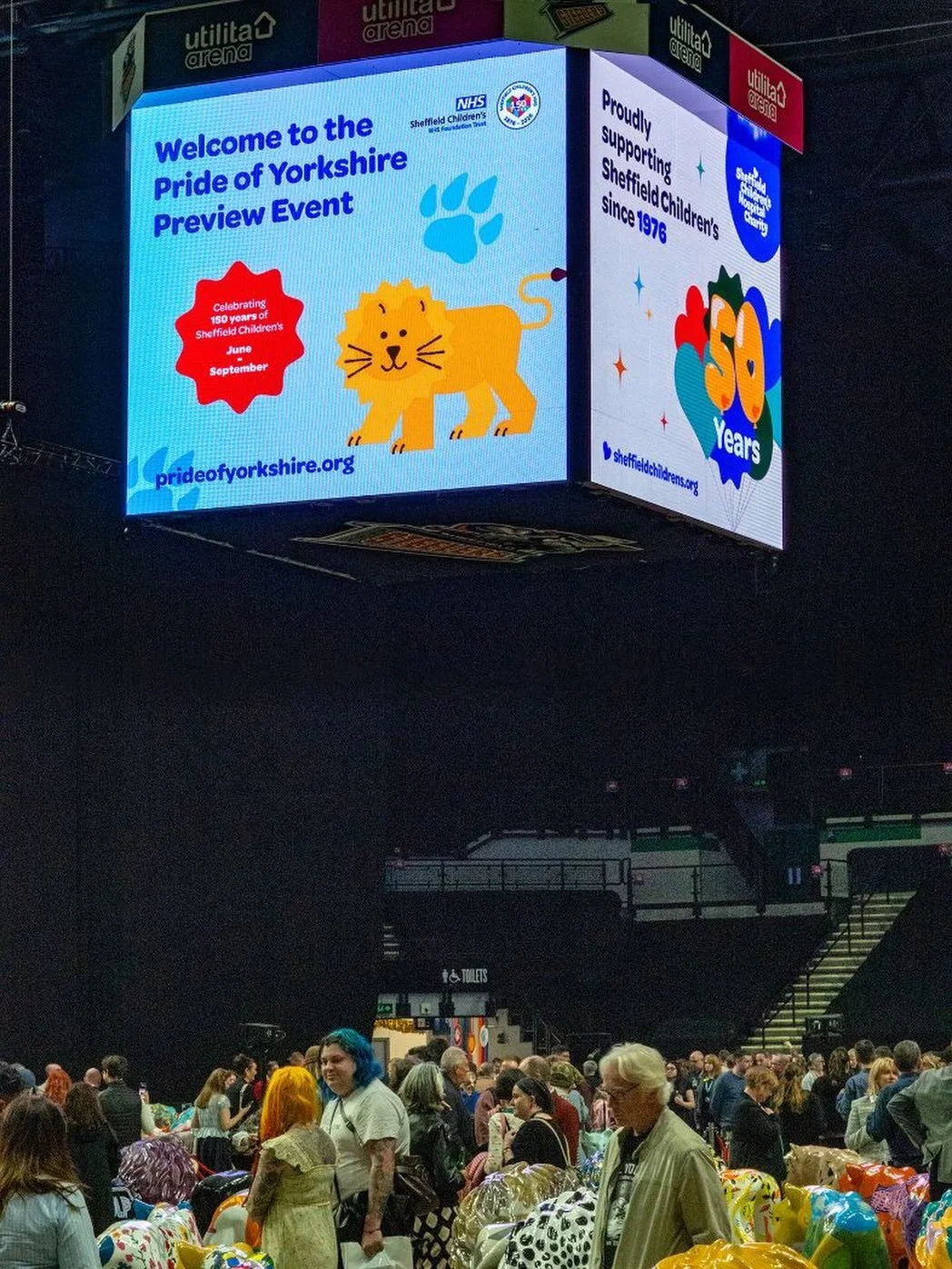 Last week we went to the preview event for @prideofyorkshiretrail where all 150 lions were shown together for the first time before they hit the streets of South Yorkshire. We&rsquo;ve been working with @sheffchildrenshospitalcharity on the pride cam