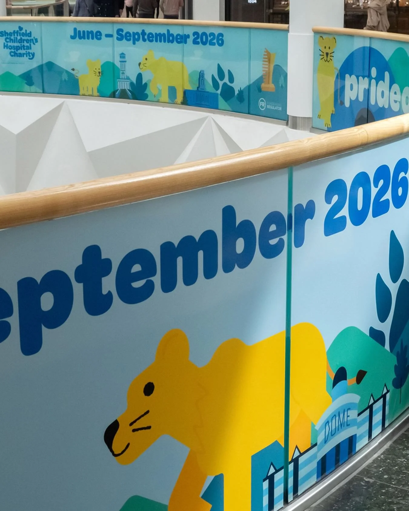 They&rsquo;re coming! 

🦁 in @lovemeadowhall for @prideofyorkshiretrail @sheffchildrenshospitalcharity 💛💙