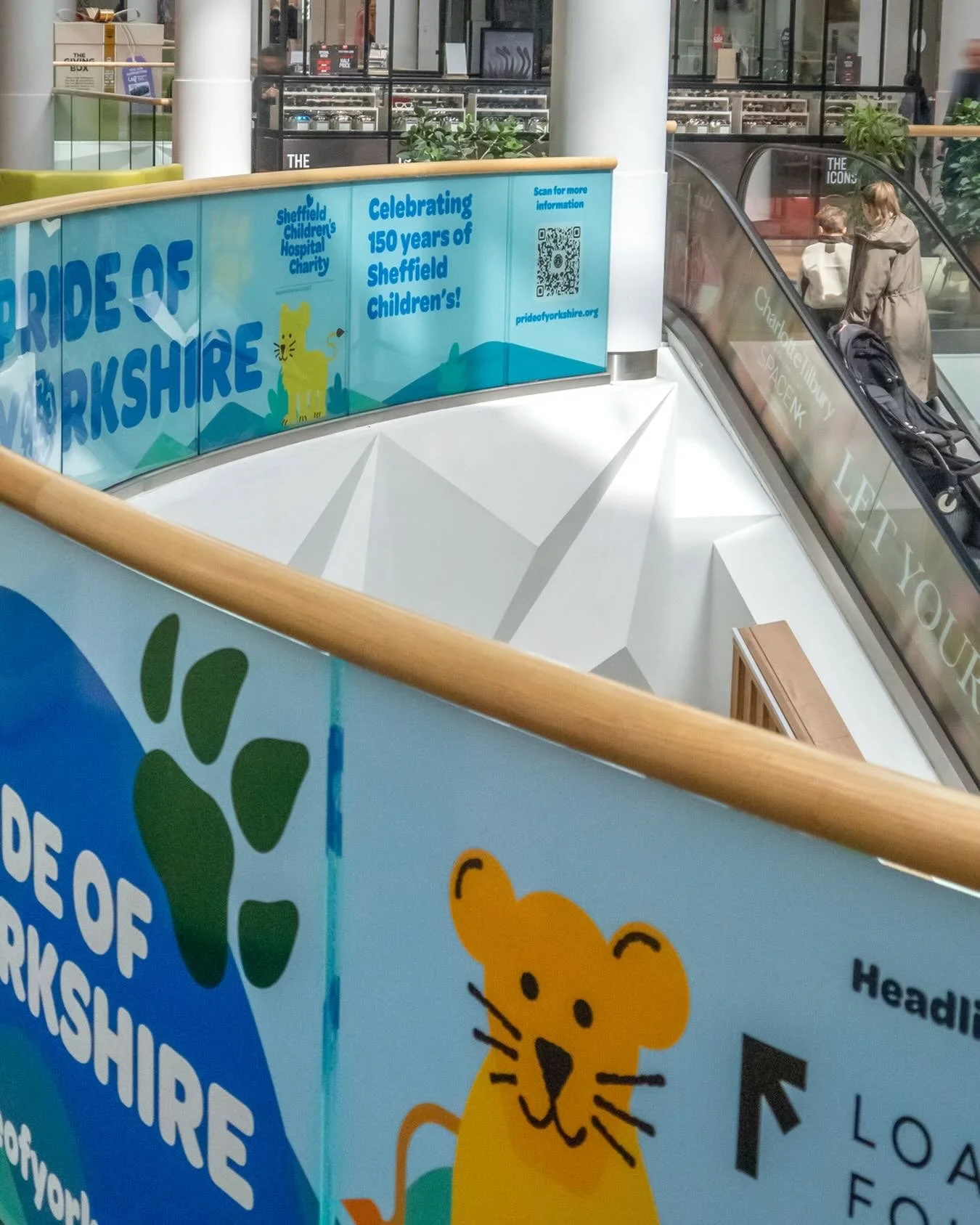 They&rsquo;re coming! 

🦁 in @lovemeadowhall for @prideofyorkshiretrail @sheffchildrenshospitalcharity 💛💙