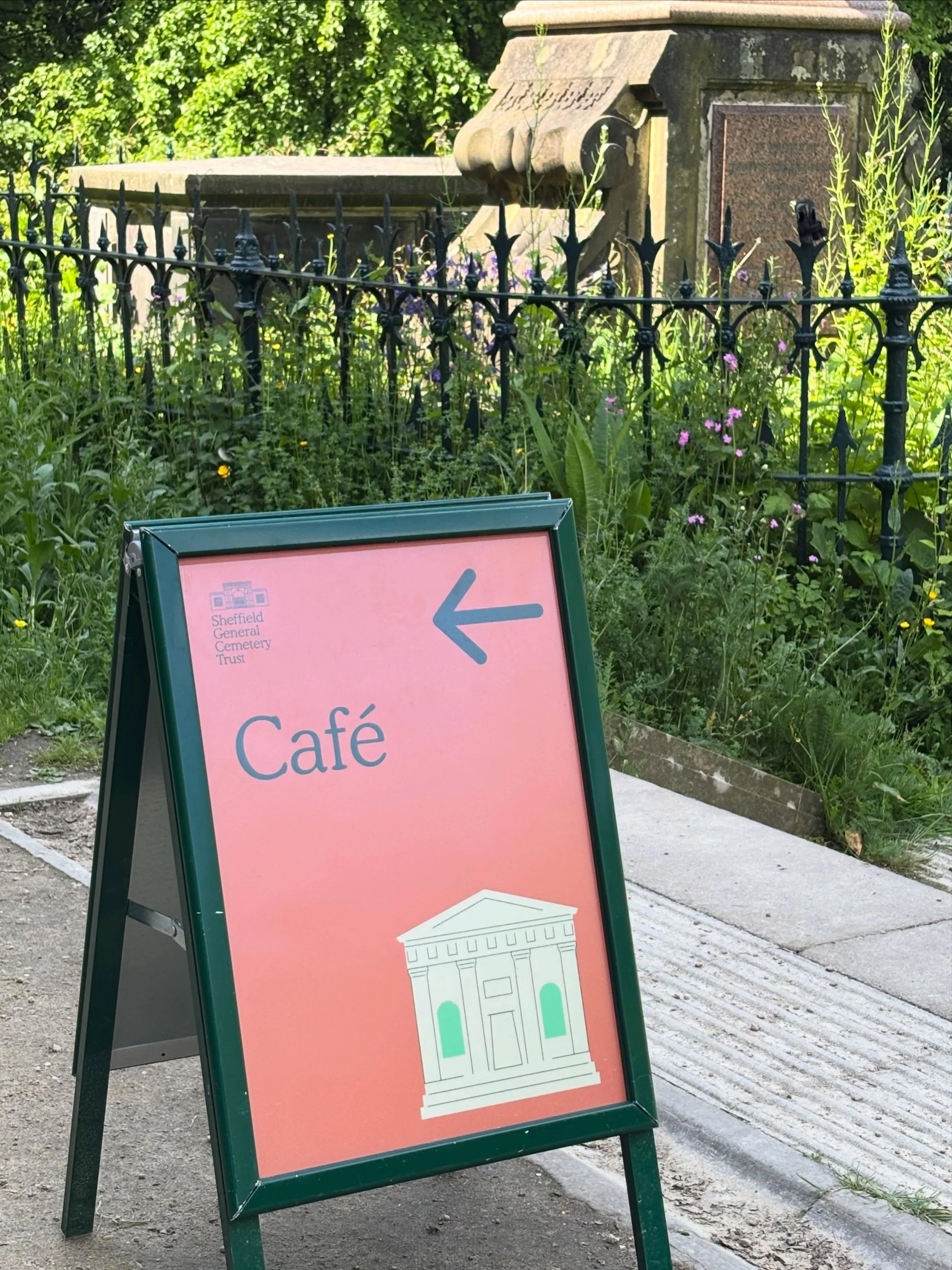 A lovely visit to @sheffieldgeneralcemeterytrust this morning, and fab to see the brand we created going strong. It&rsquo;s their 190th birthday this year and they&rsquo;ve got some great events lined up over half term, including a pop-up planetarium