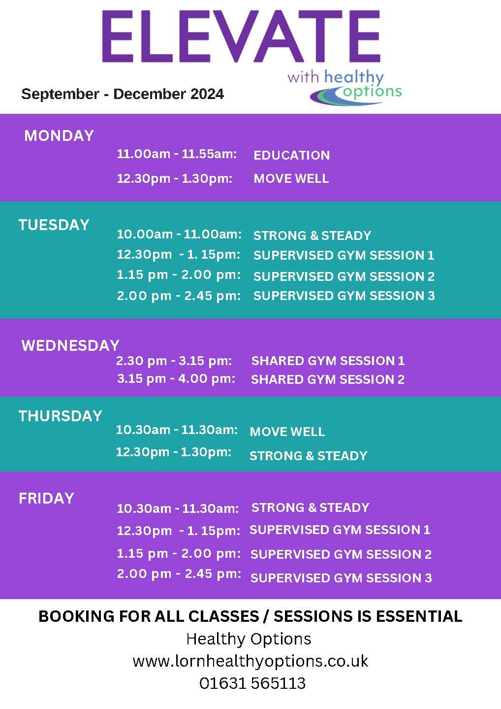 ELEVATE (w/o self-ref) — Lorn Healthy Options