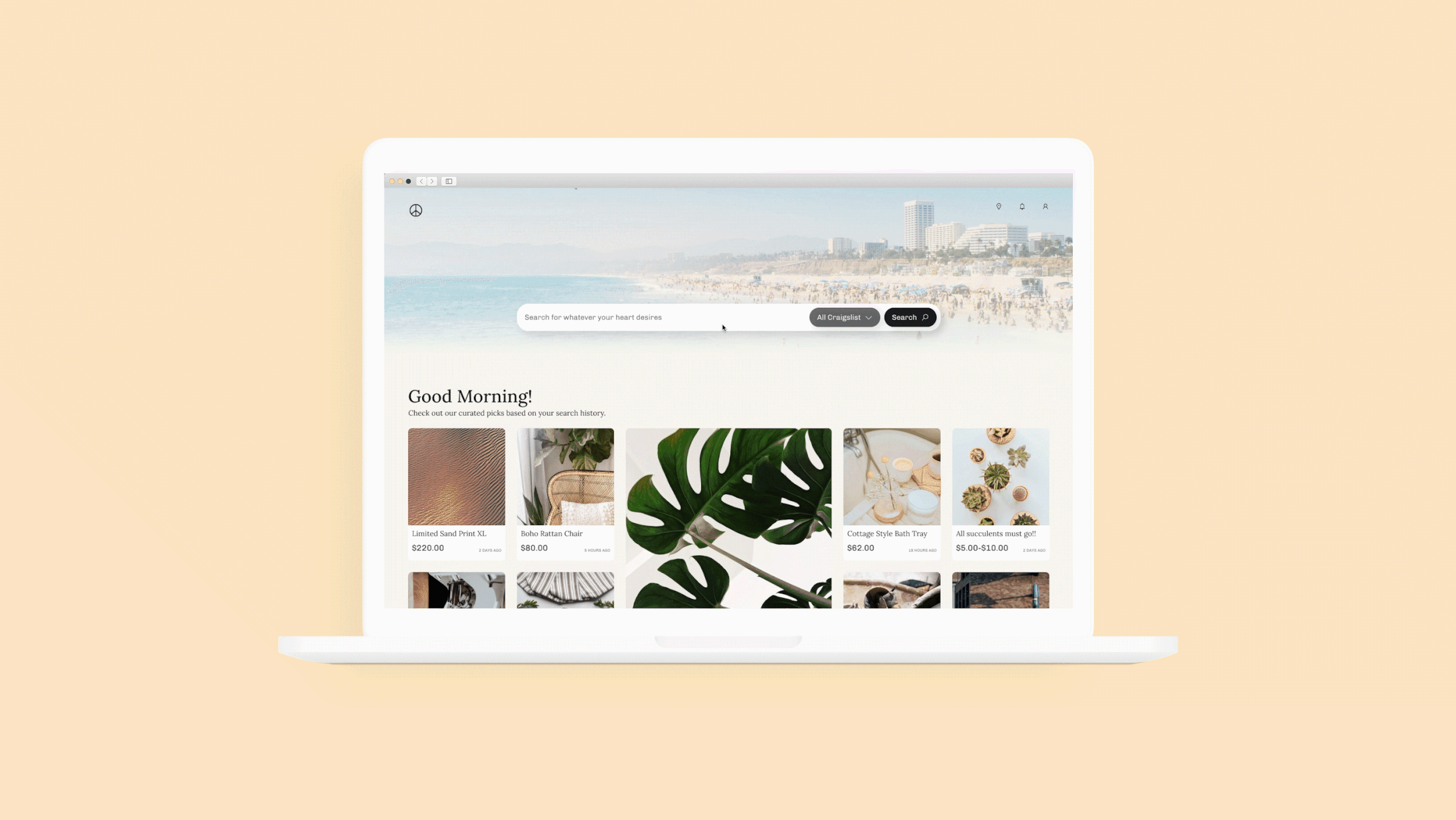 Craigslist Redesign: I chose to personalize and update the homepage, giving more priority to the more used features such as selling, and job searching. I also used color as a signifier for each category. I wanted to make the search the most prominent