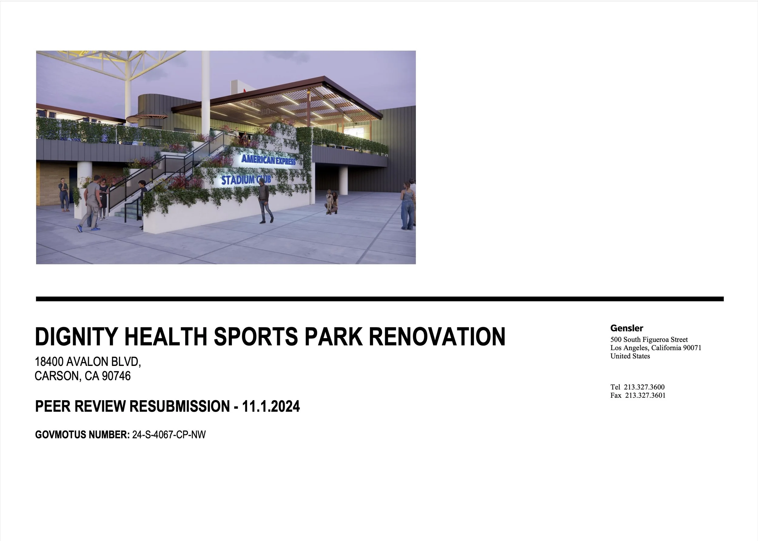DIGNITY HEALTH SPORTS PARK | PHASE 1