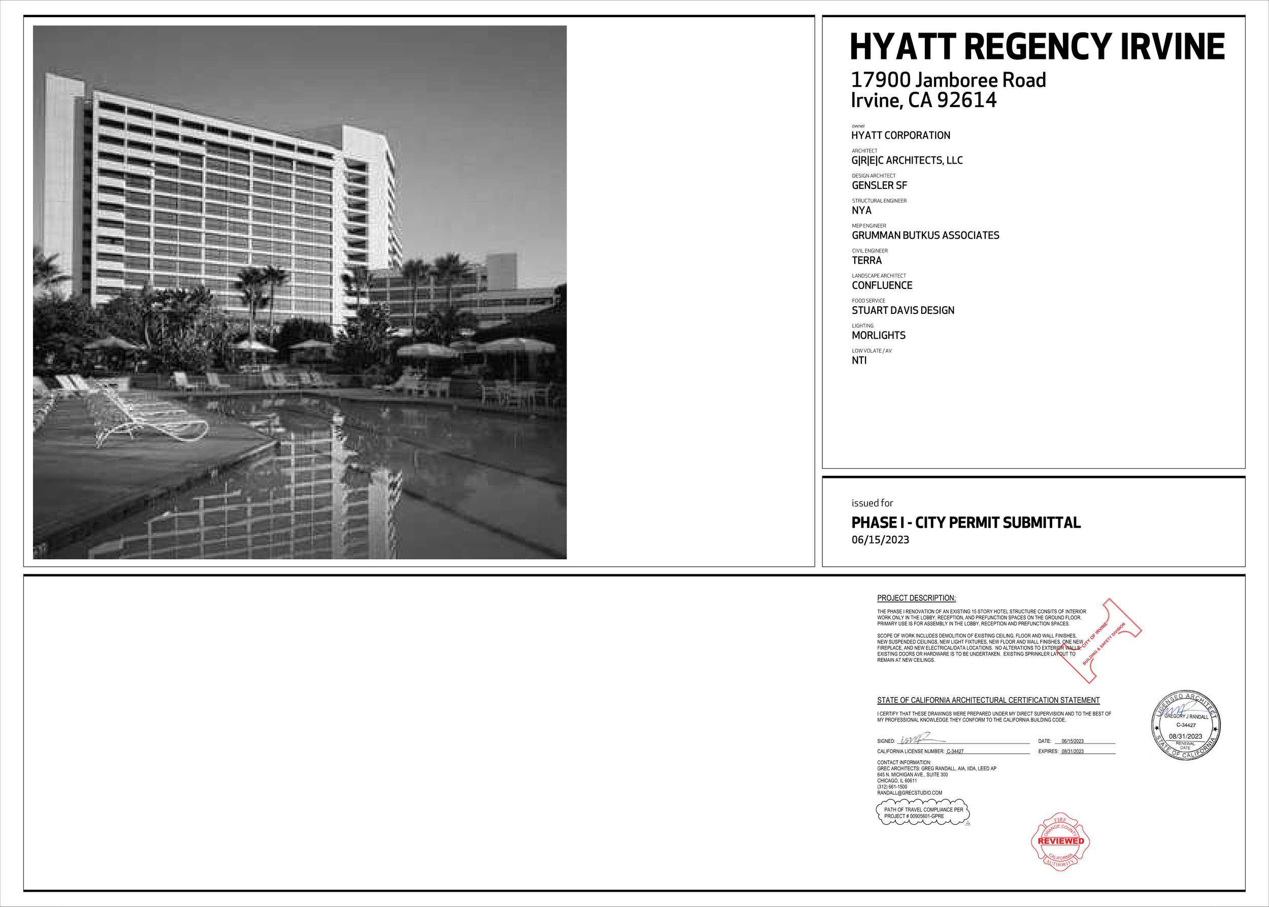 HYATT REGENCY IRVINE PUBLIC SPACES