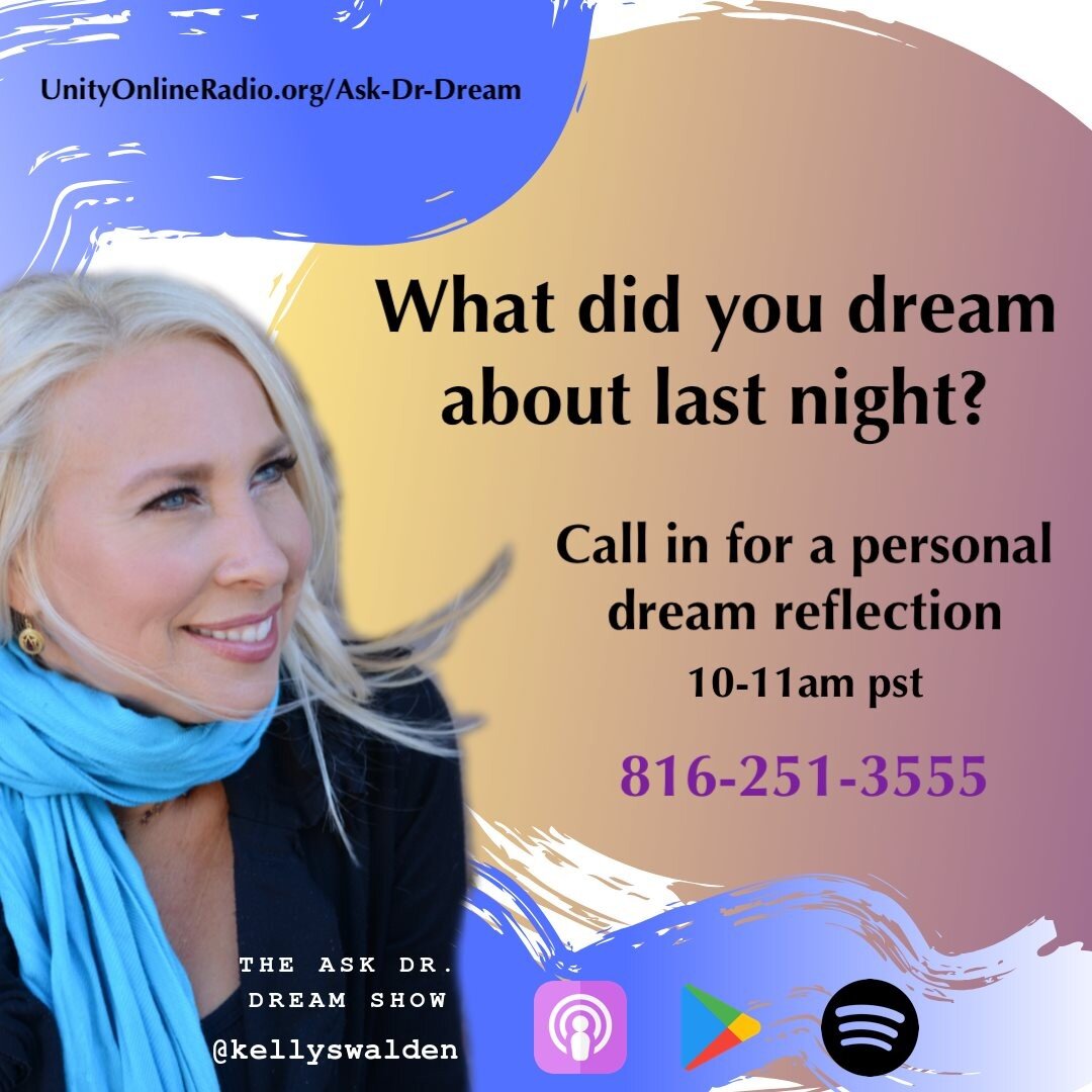 What did you dream about last night? Call in for a personal dream reflection. Today, 10-11am pst. 816-251-3555
https://www.unityonlineradio.org/