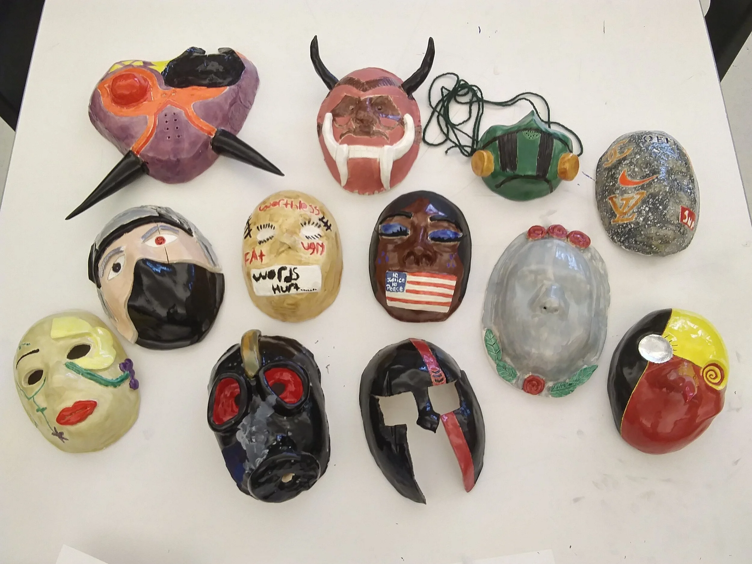 Contemporary Ceramic Masks.JPG