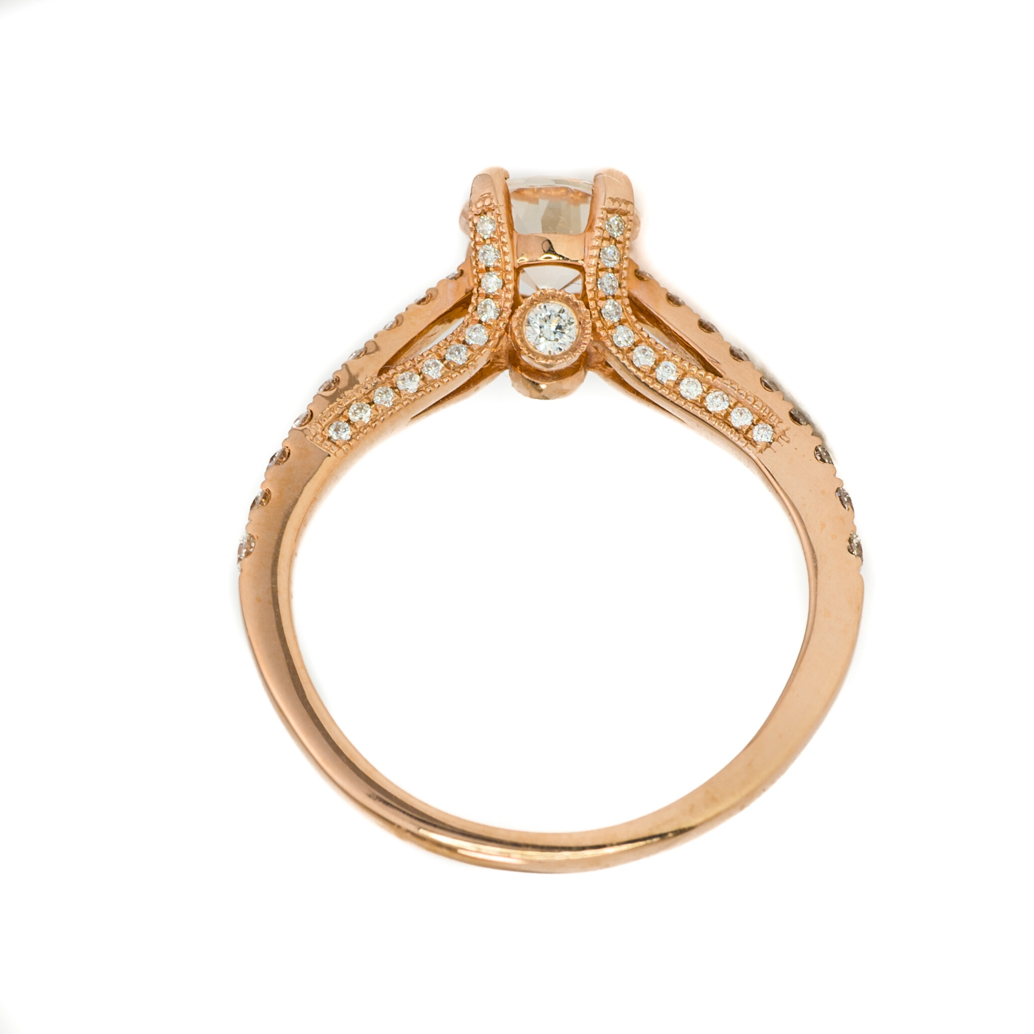 Antique Diamond & Sapphire Bridal Ring Set 14k White Gold 2.87ct - U3081