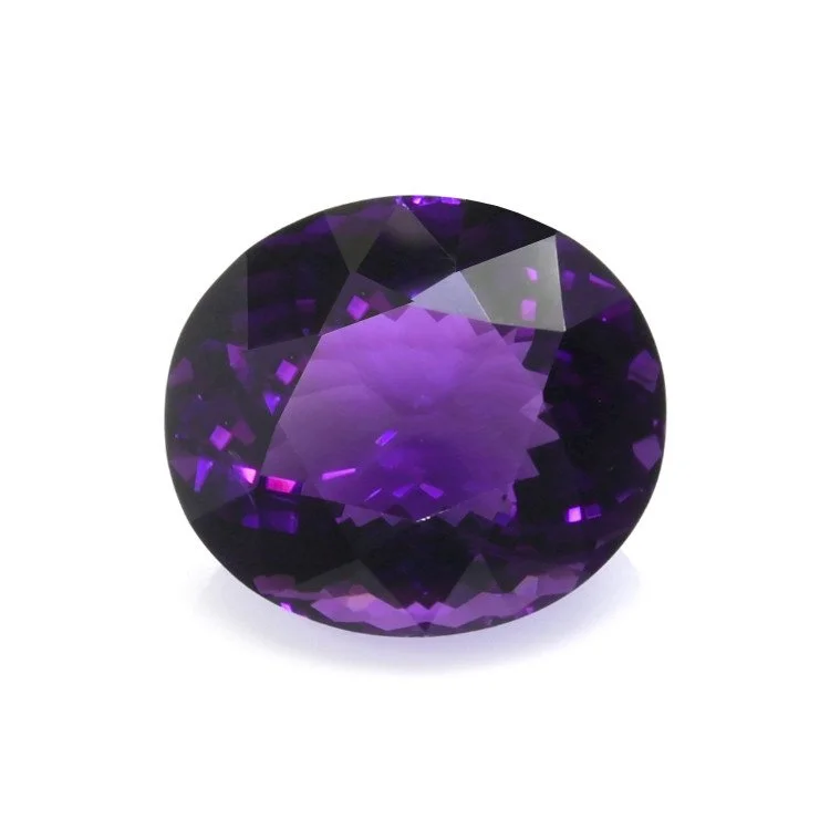 Royal Purple Amethyst Oval Gemstone
