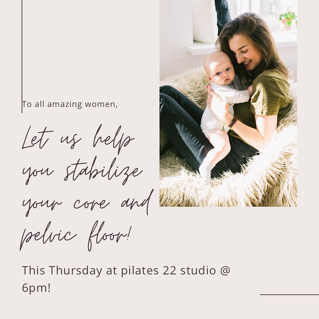 Hey y&rsquo;all it&rsquo;s that time again! 
We&rsquo;re hosting our core and pelvic floor workshop @studio22pilatestx this Thursday at 6pm! We can help you take the first steps toward stabilizing your core and pelvic floor! We can help with  diastas
