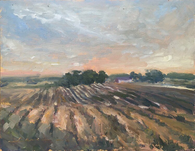 Another oldie. This one from almost 3 years ago. Hoping to get out for some #pleinairpainting tomorrow! 
 
#oilpainting #landscapepainting #doitfortheprocess #stradaeasel #farmland #dairyland #pasture #pastoral #bucolico #bucolique #peinturealhuile #