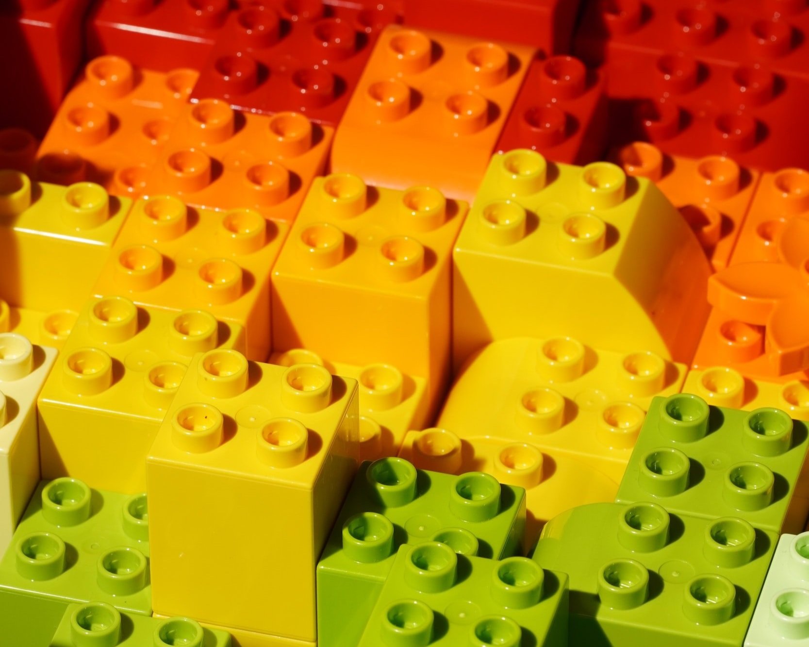Lego blocks to represent skills that build goals