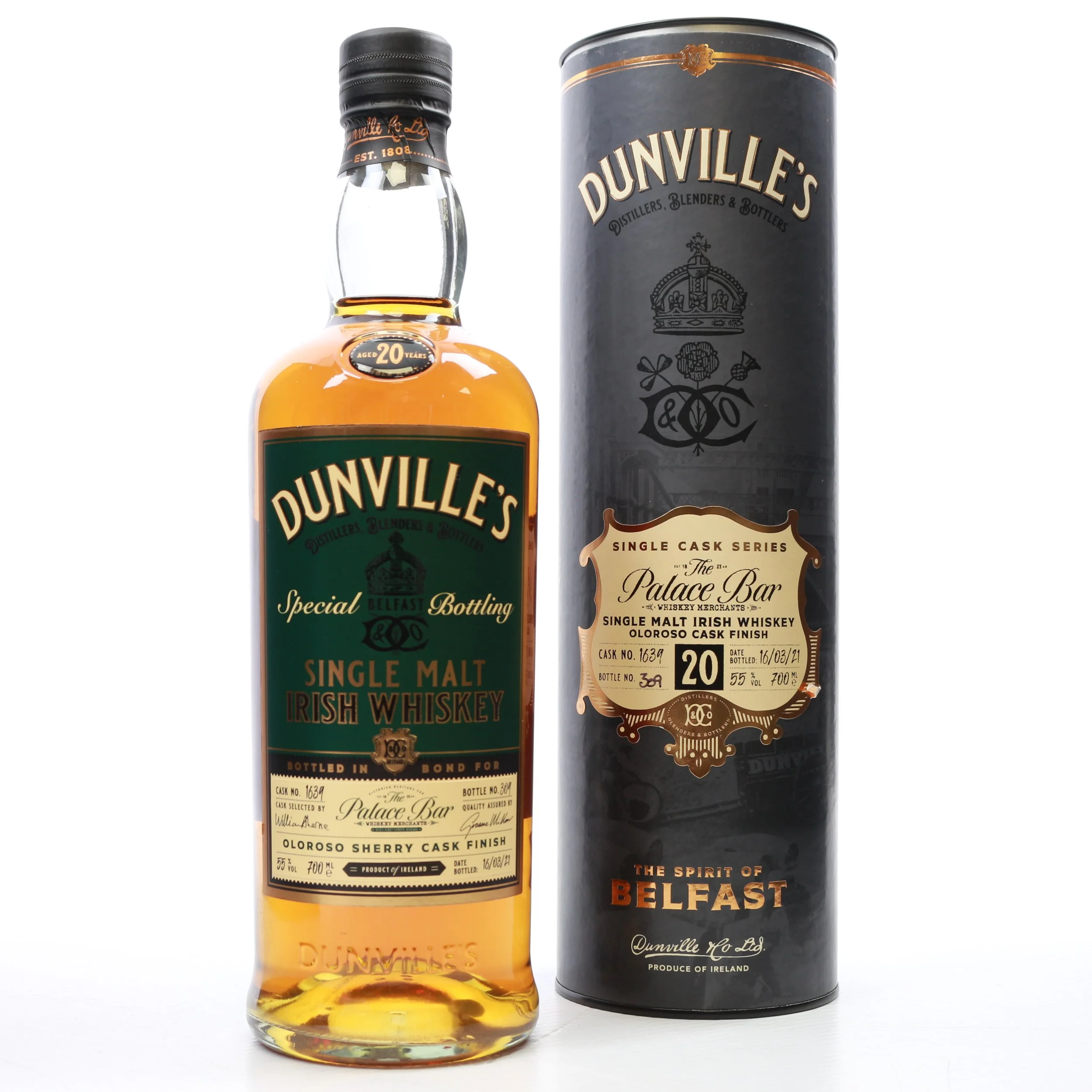 Dunville's 20 Yr old Single Cask