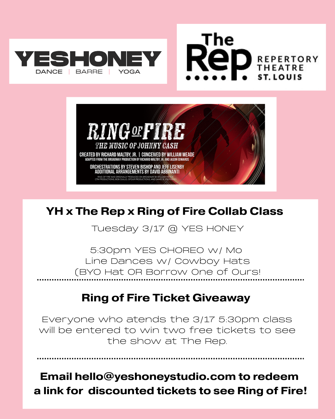 News from Yes Honey Studio- YH x THE REP Theatre Collab Class