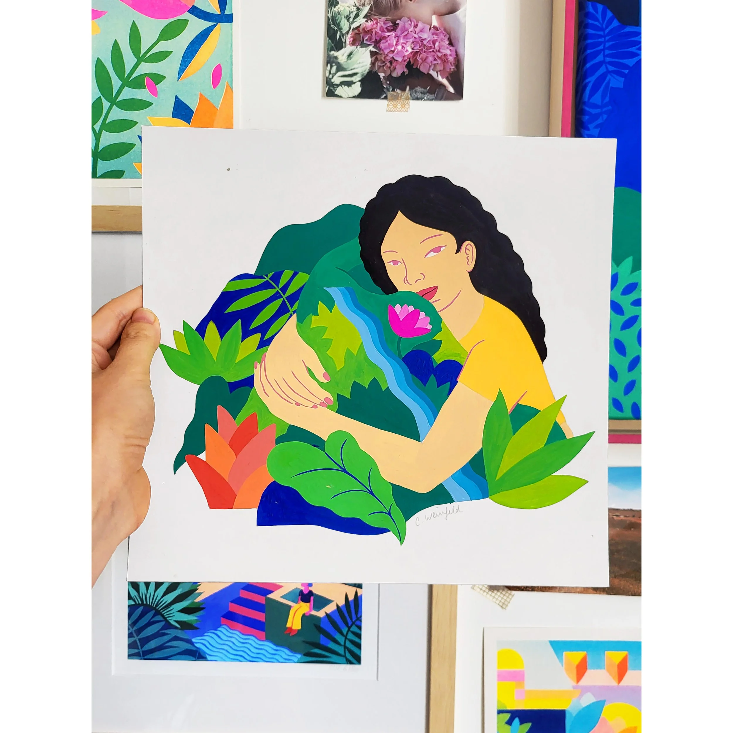Original Painting — Mon Île