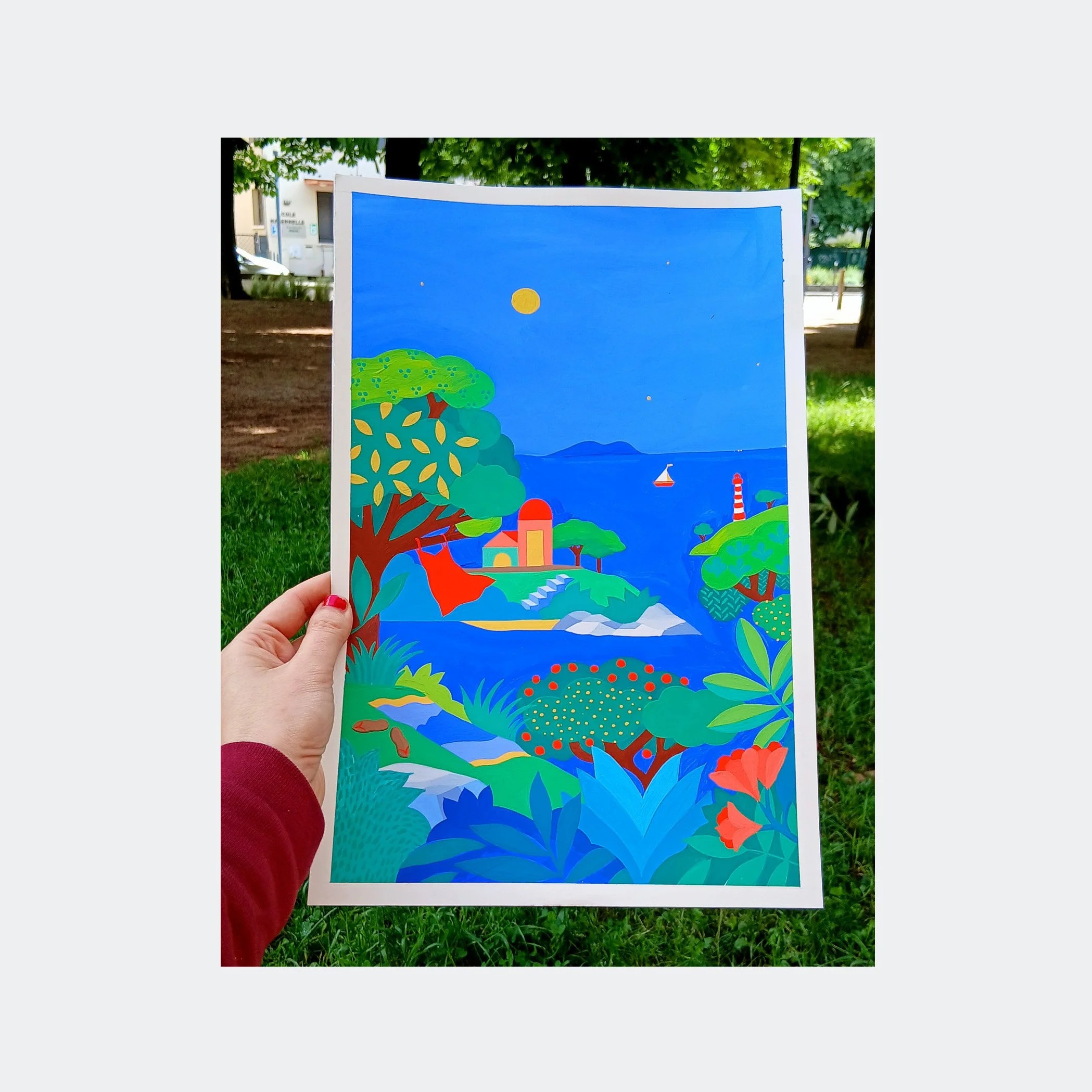 Original painting – Méditerranée (A3)