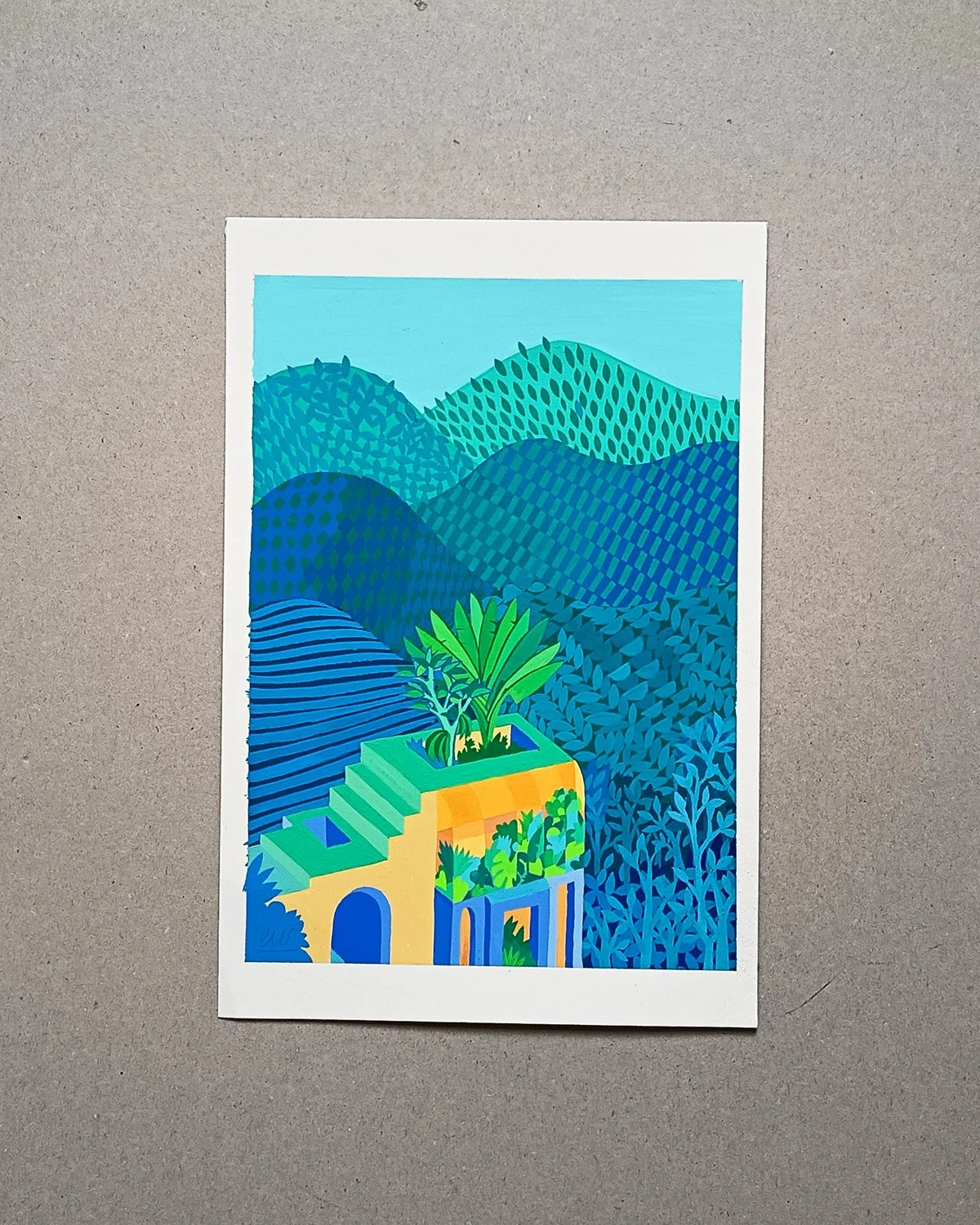Original Painting (20cm x 29,5cm) : Vallée Verte