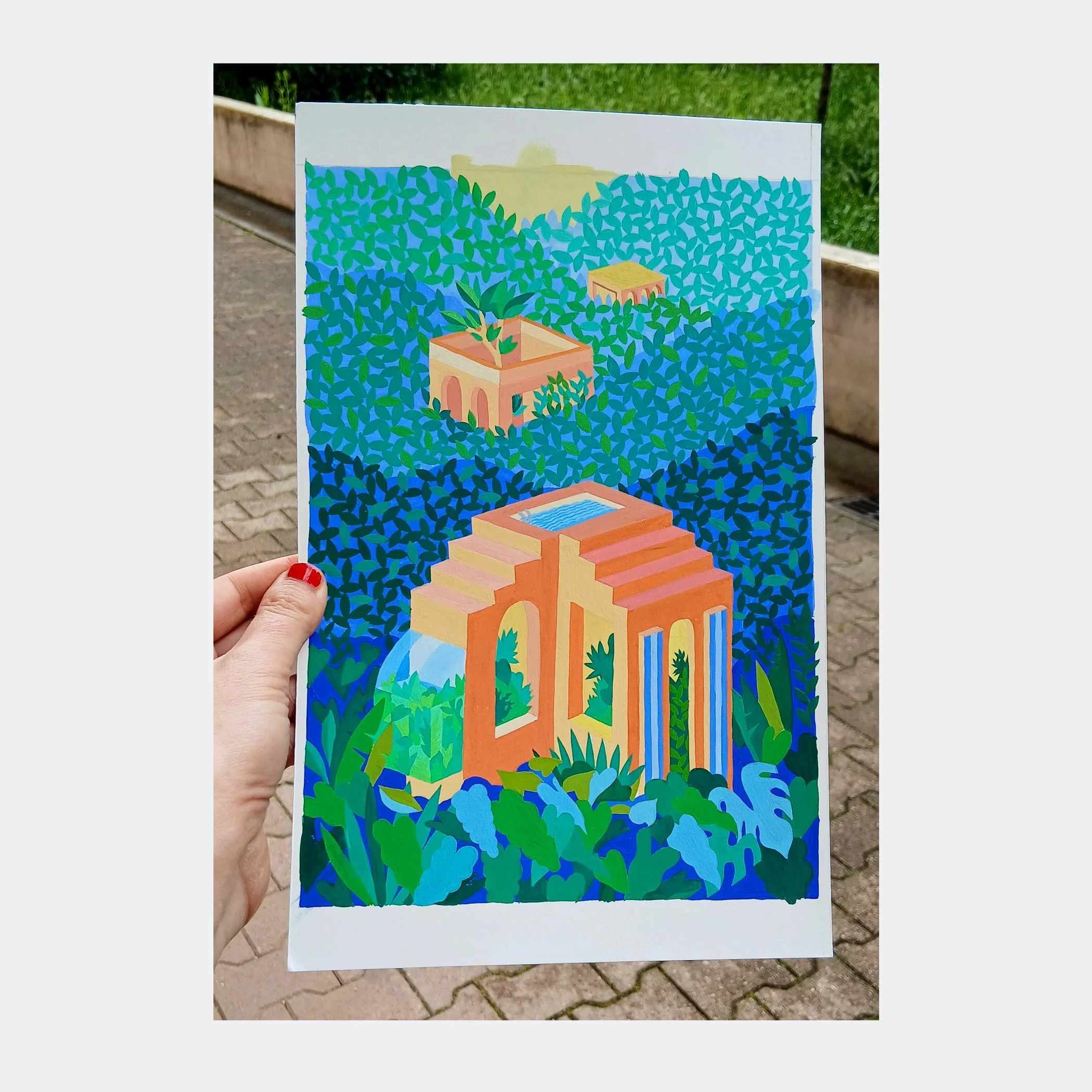 Original painting – 3 Houses
