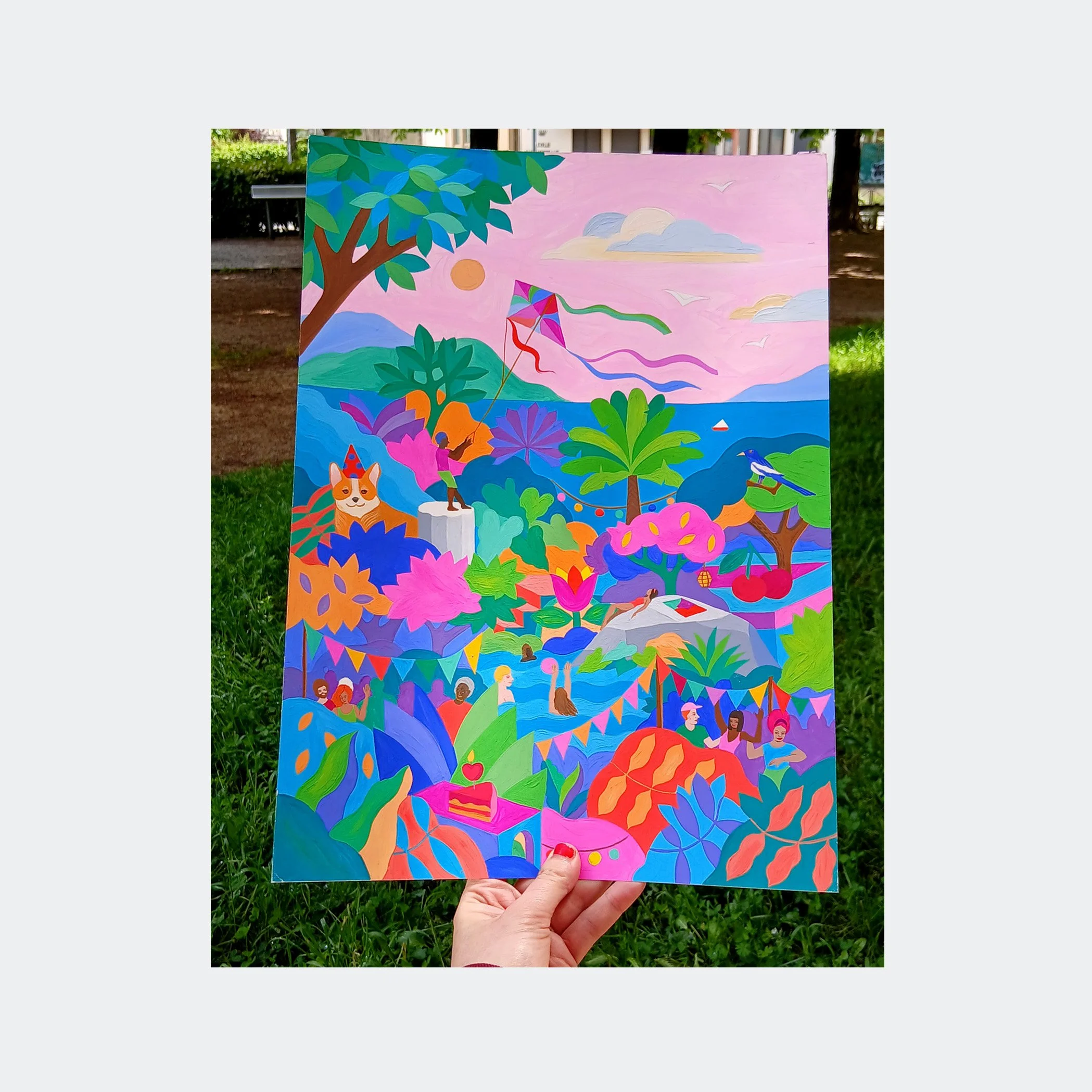 Original painting – Fête (A3)