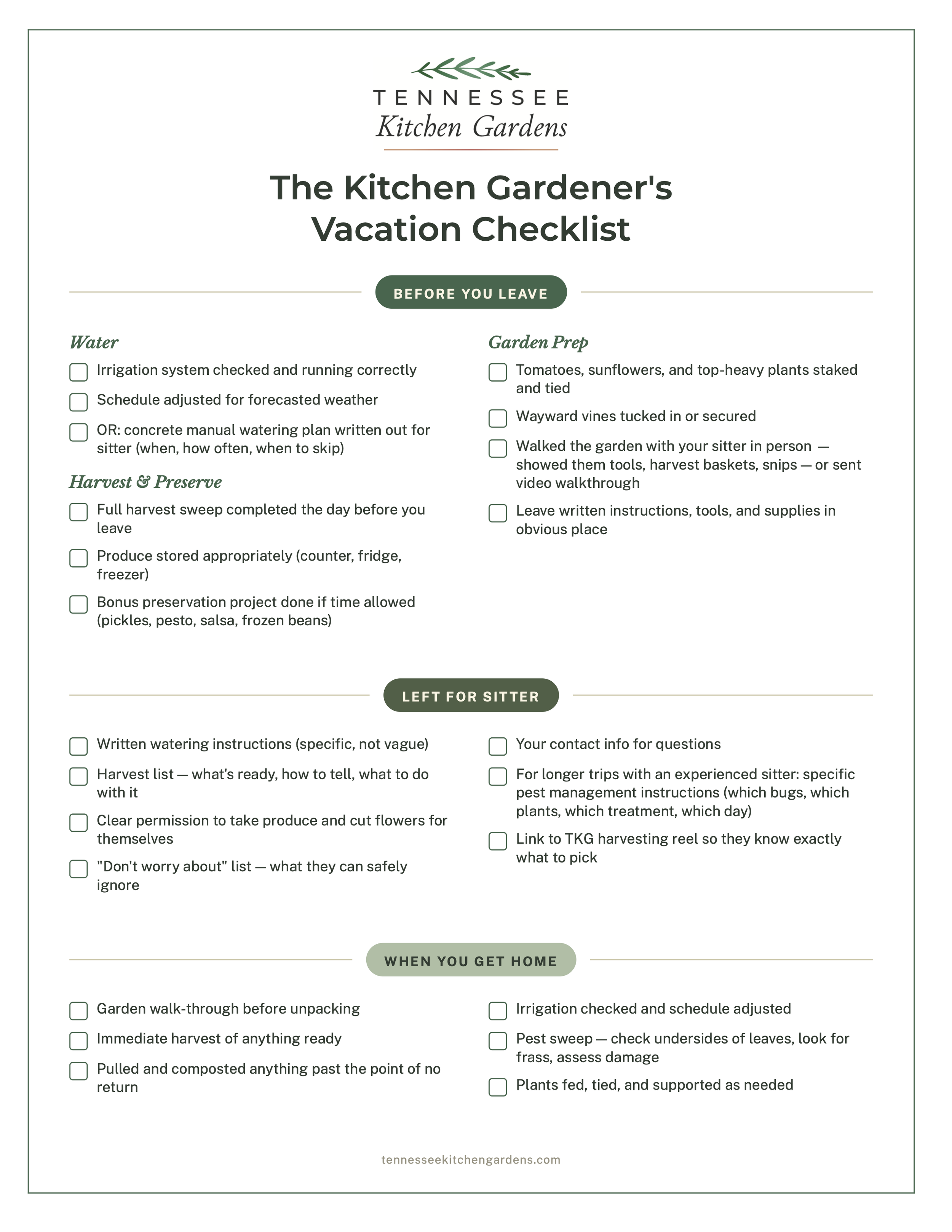 How to Leave Your Garden for a Week (Without Coming Home to a Mess)