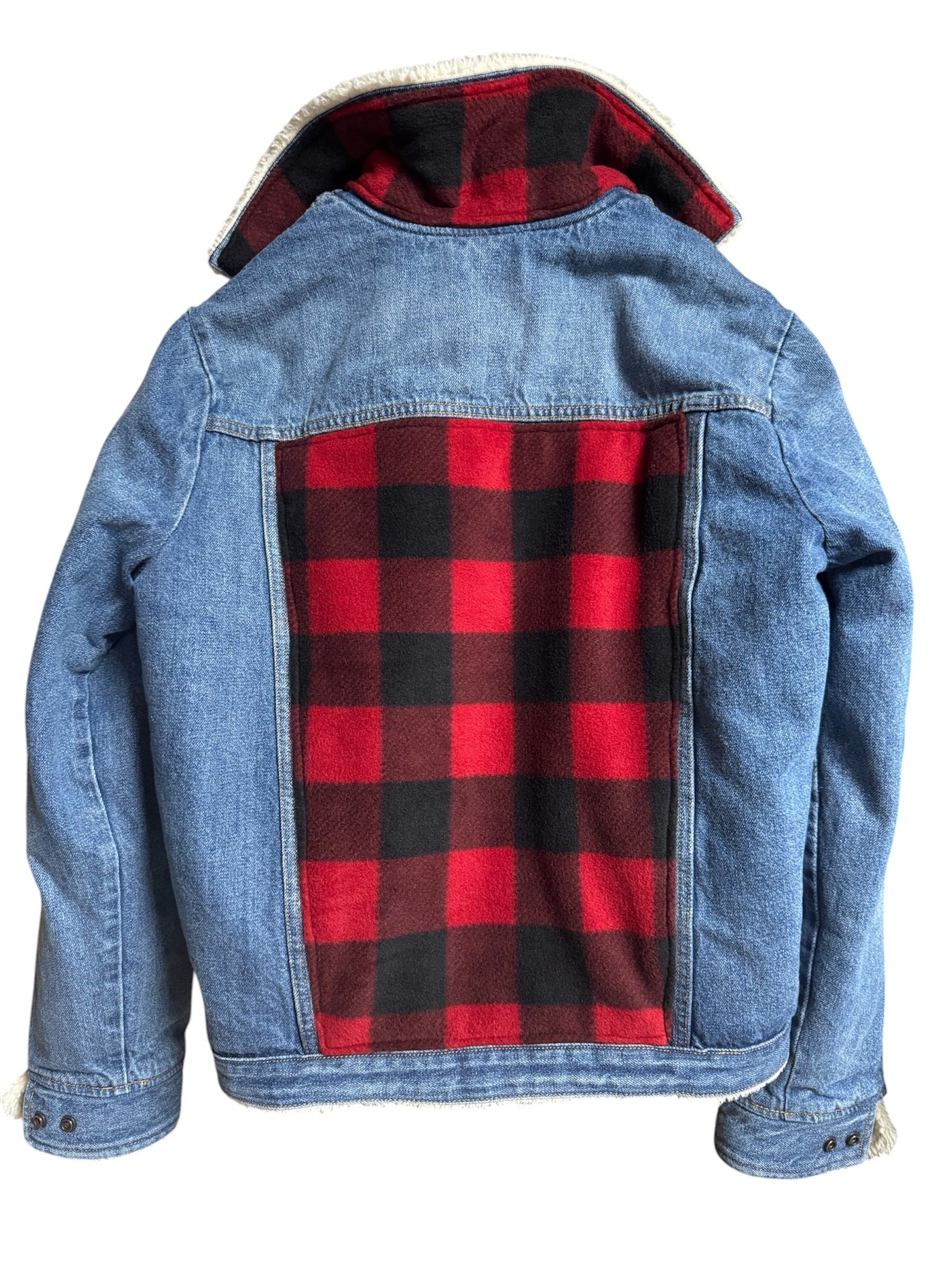 Buffalo Plaid Sherpa Lined Gap - Mens Medium.jpeg