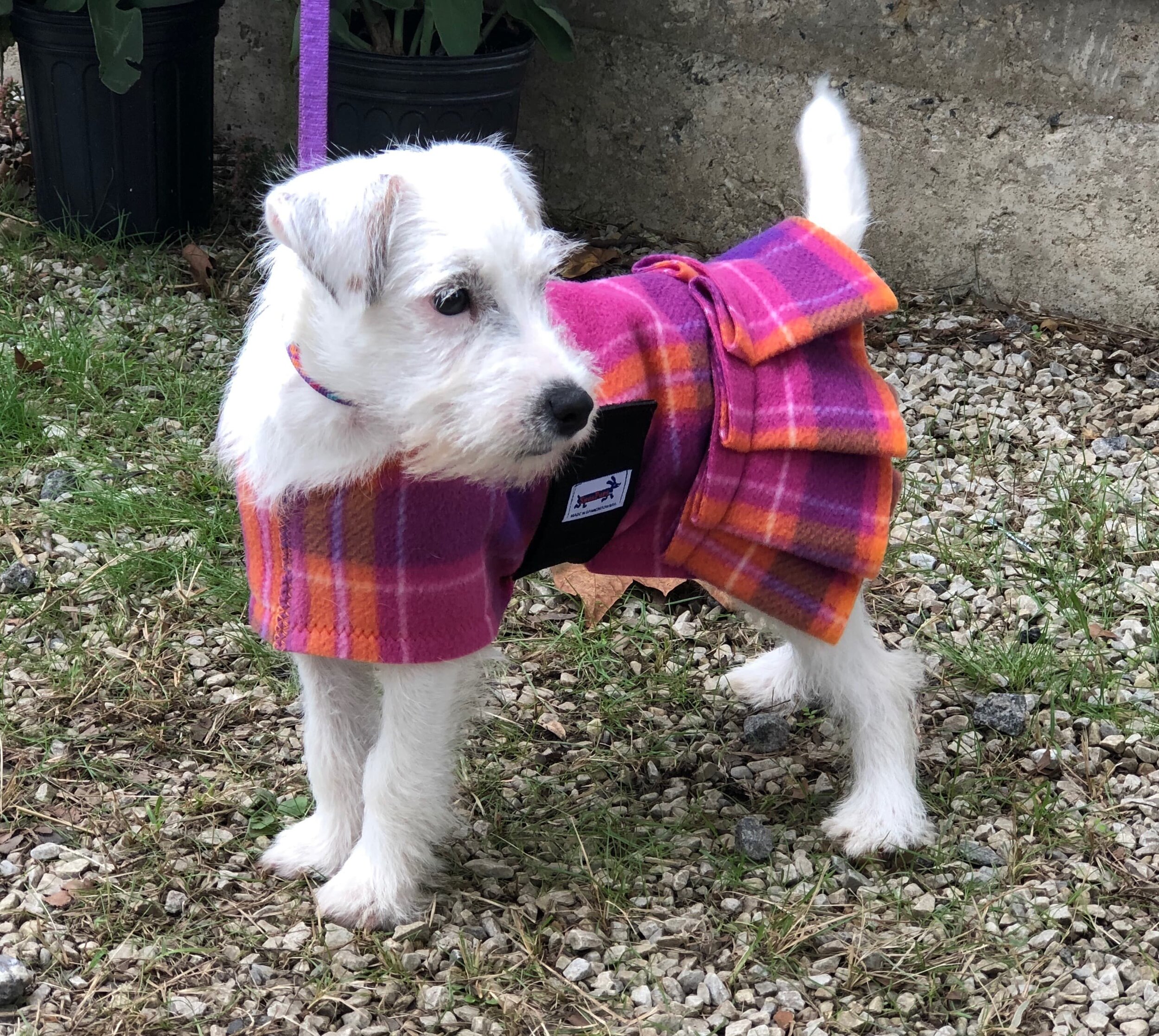 Sherbet Plaid Fleece Coat