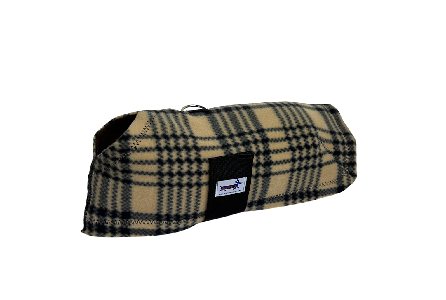 Black & Tan Fleece Coat