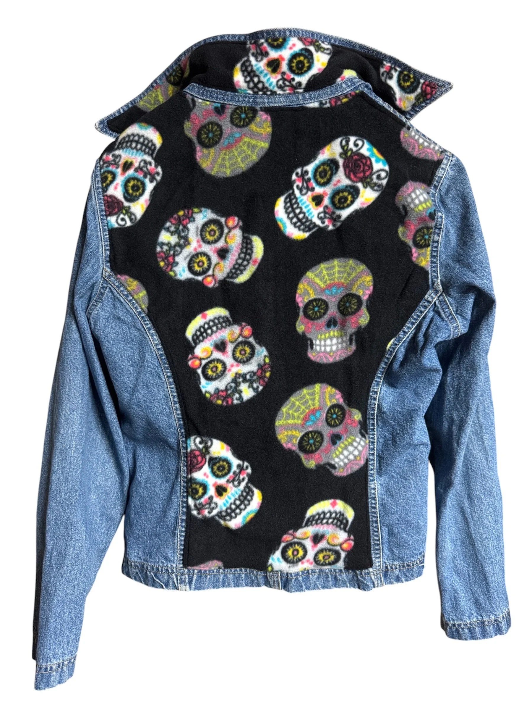 Sugar Skulls Sonoma Denim Jacket - MEDIUM