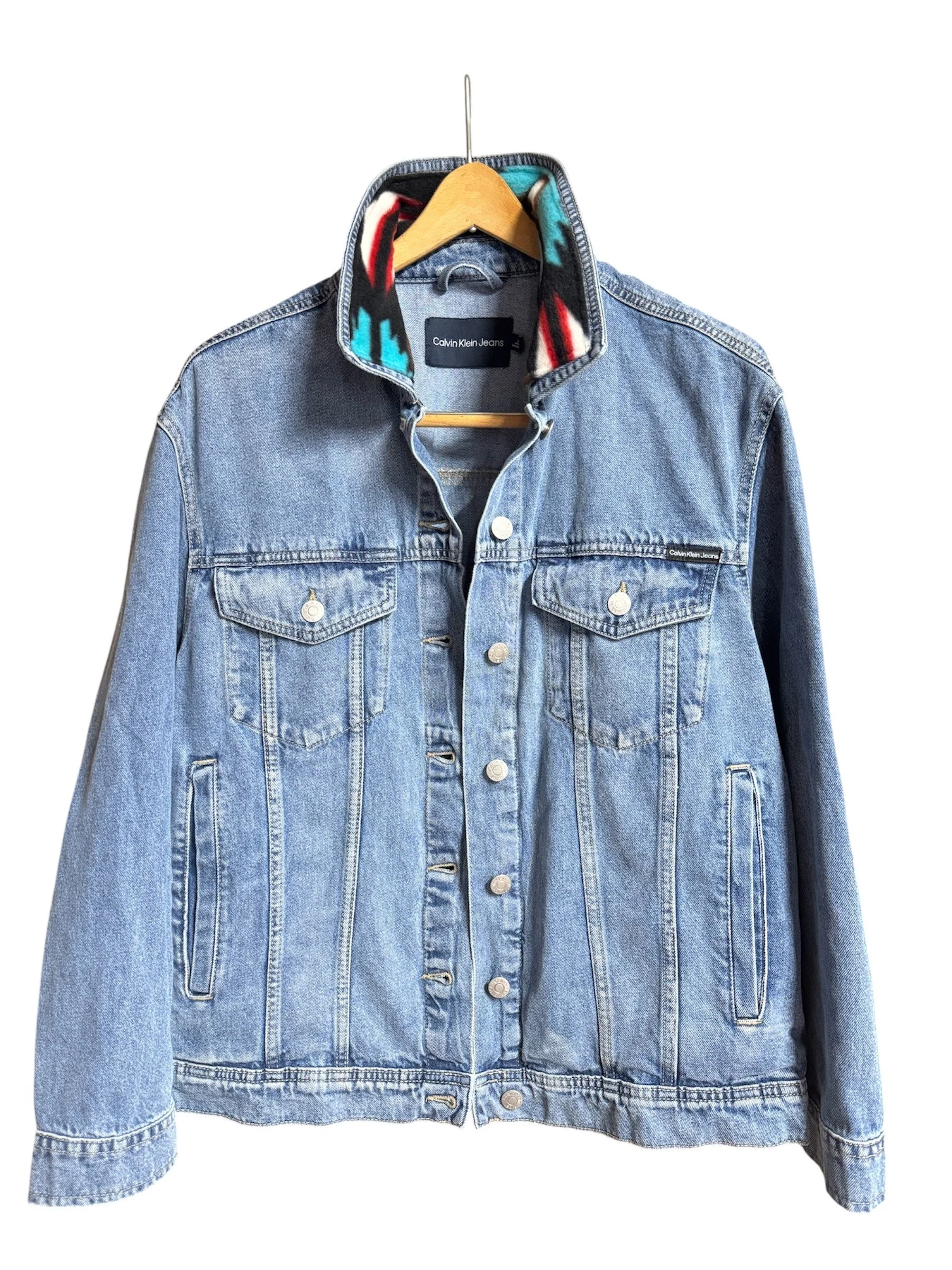 Teal Aztec Calvin Klein - L-XL Front.jpeg