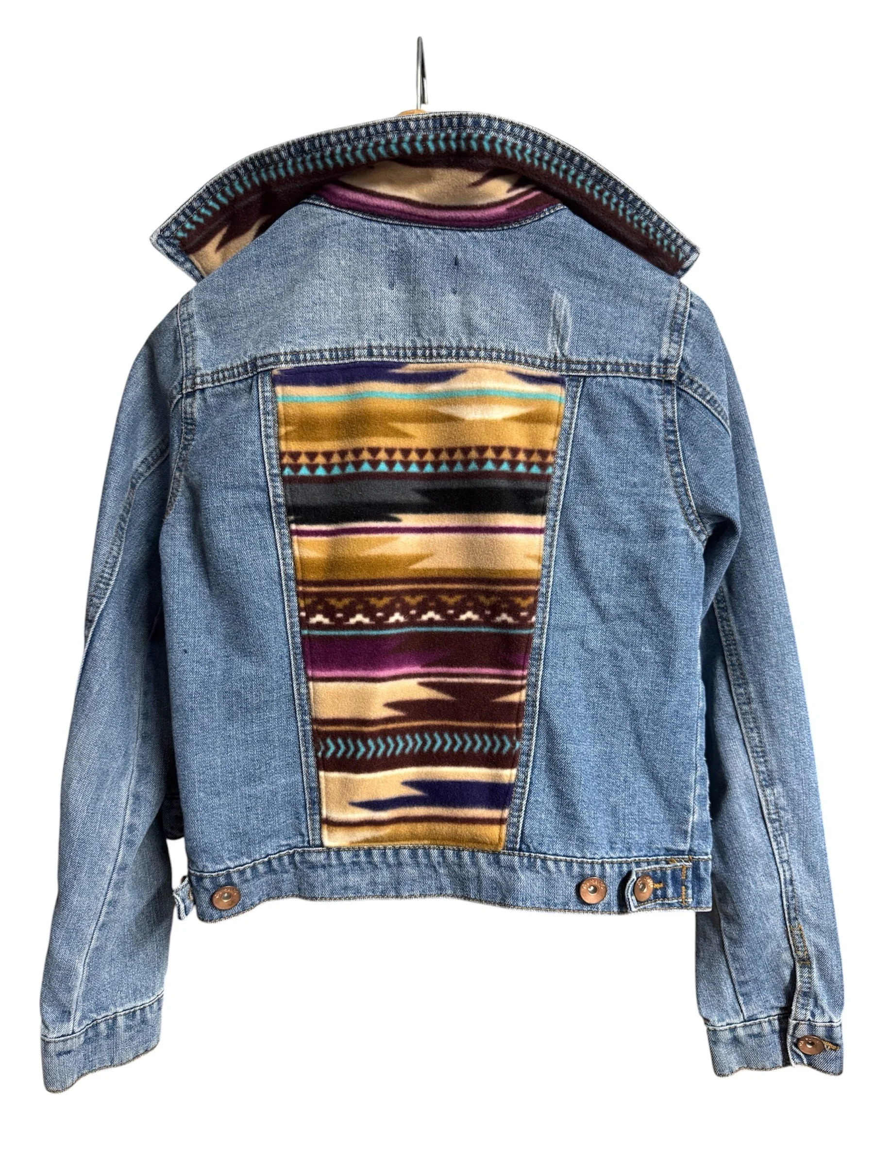 Plum Navajo Ci Sono Denim Jacket - SMALL