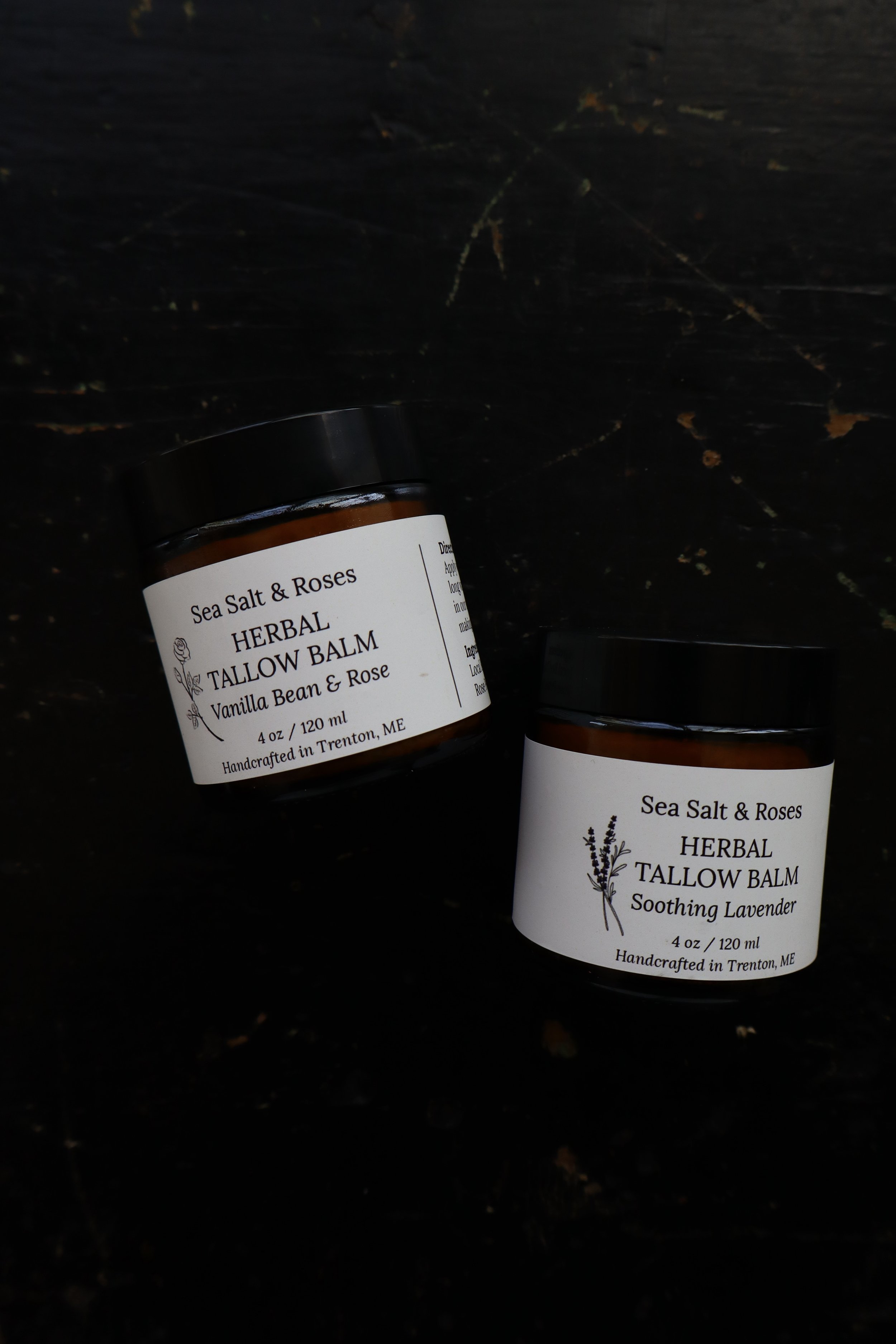 Sea Salt and Roses Herbal Tallow Balm