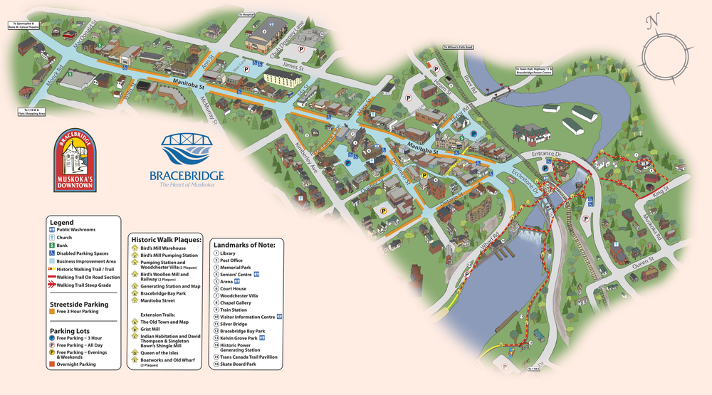 Map Auto Parts Bracebridge Getting Around — Downtown Bracebridge | Muskoka's Downtown