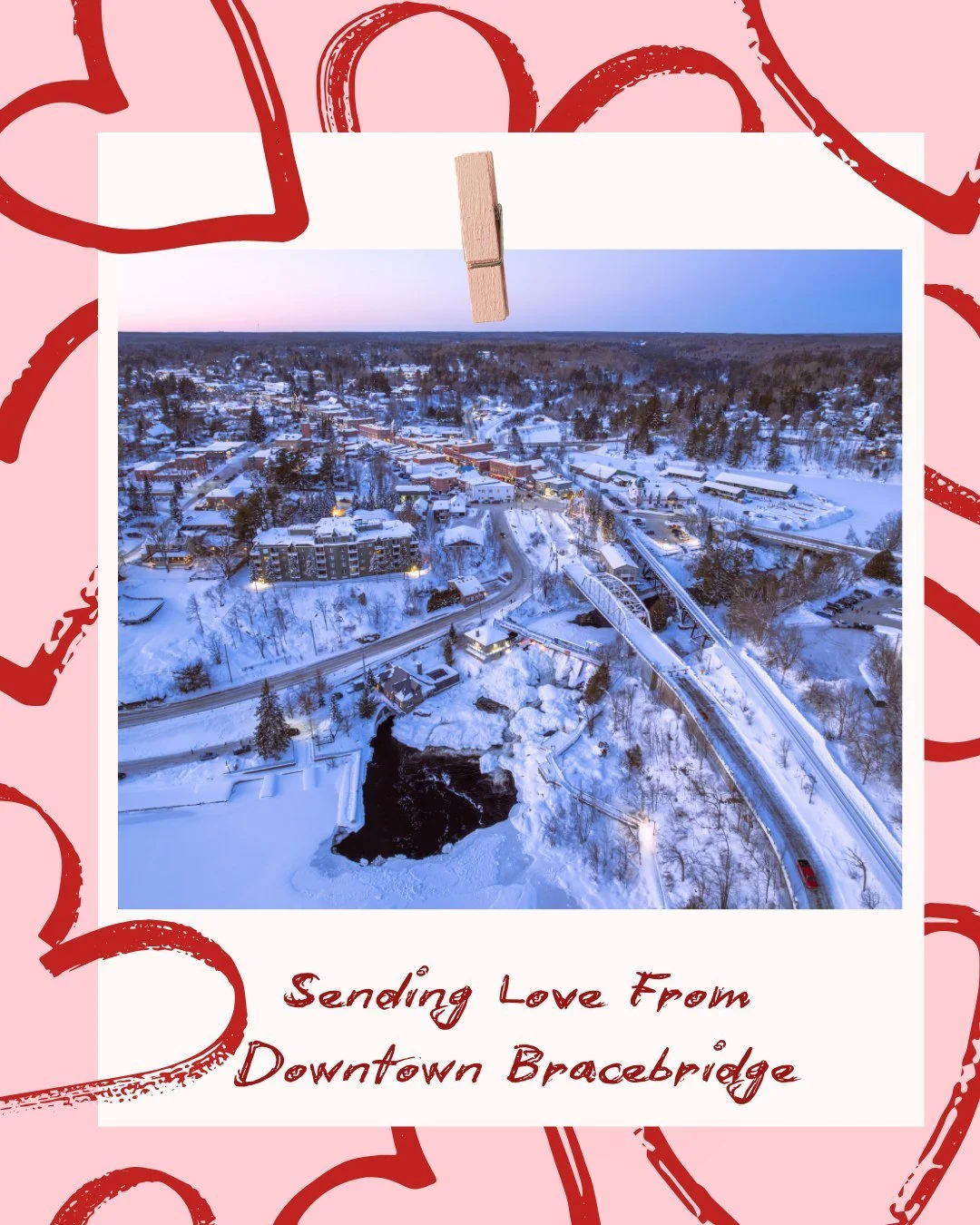 A little extra love from Downtown Bracebridge today 💕💌 Happy Valentine&rsquo;s Day!

#downtownbracebridge #downtownbia #visitthebridge #discovermuskoka