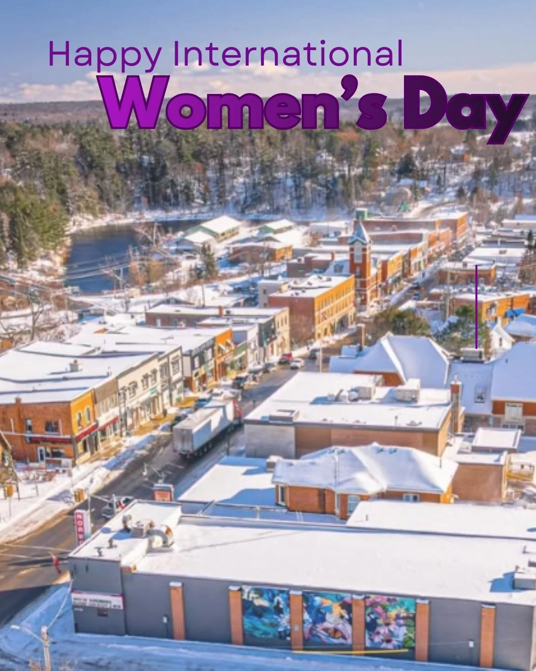 Happy International Women&rsquo;s Day 💜
Downtown Bracebridge is proudly home to many incredible women-owned &amp; operated shops, restaurants, and service providers who help shape the heart of our community. 

Women play a huge role in what makes ou