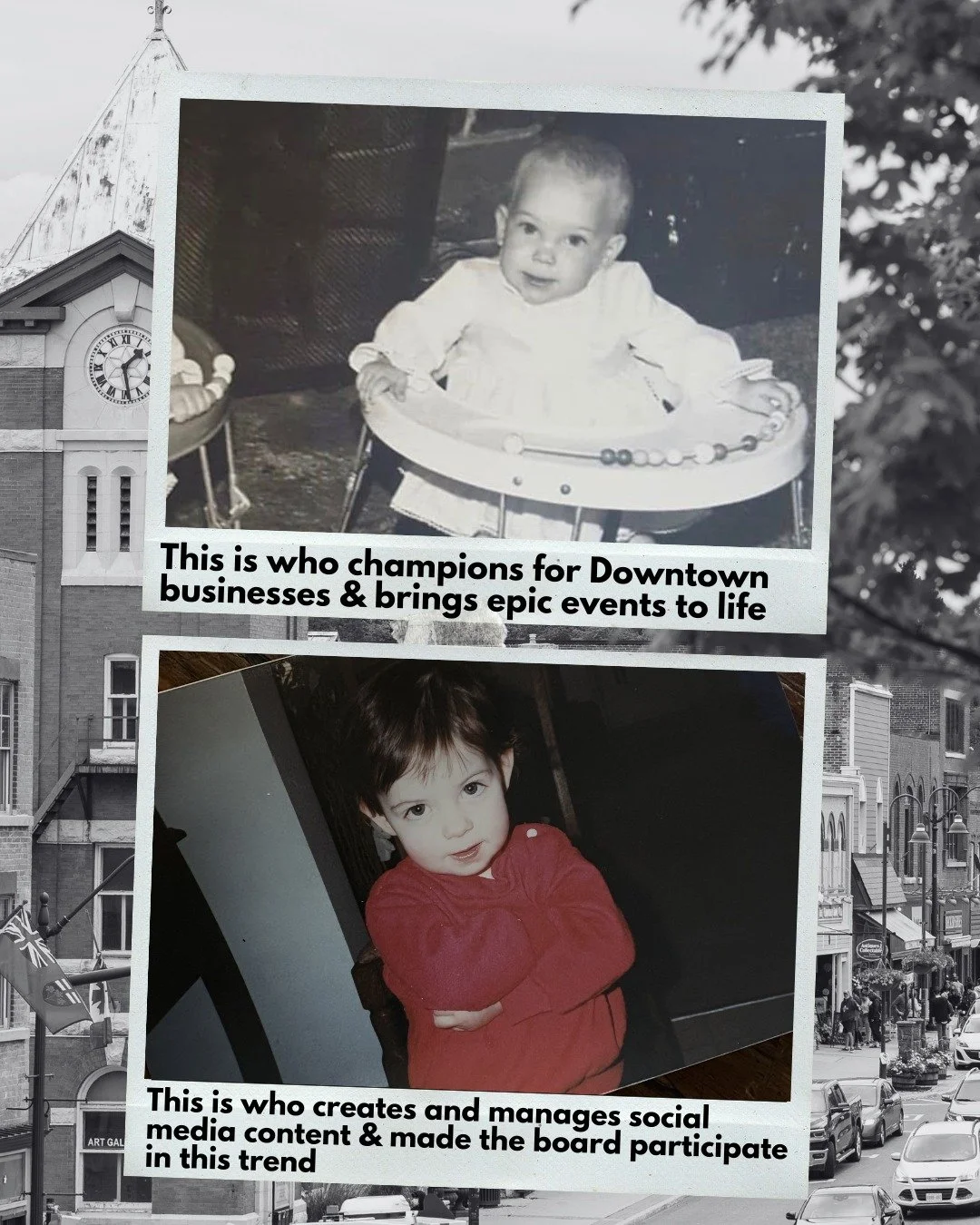 These kids grew up to run successful small businesses, serve on boards, and support the heart of Downtown Bracebridge💙

👋Swipe to meet some of the faces behind the Downtown Bracebridge BIA.

#DowntownBracebridge #ThisIsWho #MeetTheTeam #SocialMedia