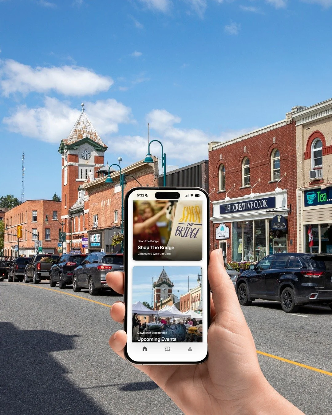 Muskoka&rsquo;s Downtown, in the palm of your hand! 📲
We launched the Downtown Bracebridge App just before Fire &amp; Ice Festival, but it&rsquo;s built for every season✨

Find year-round event info, downtown maps, store directories (coming soon), d