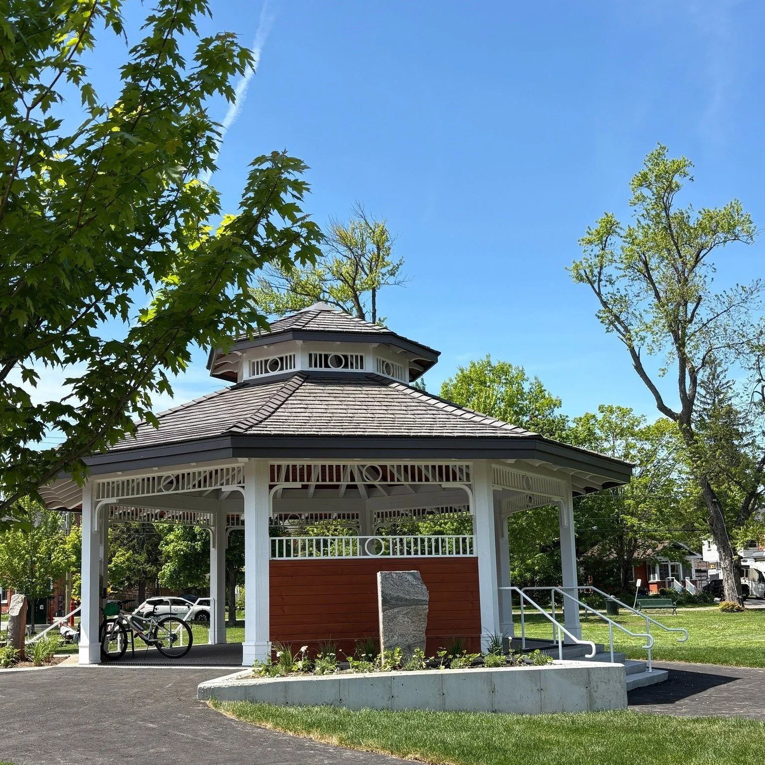 🌿 Memorial Park has some beautiful new garden enhancements for the community to enjoy.

Surrounding the new bandshell, these gardens help create a welcoming community space ready to host summer concerts, special events, and countless moments of conn