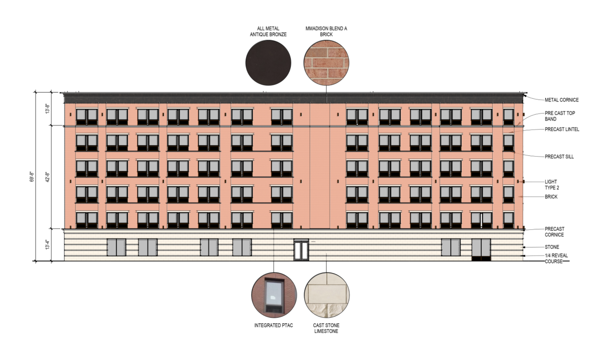Proposed $18M Hampton Inn — Delaware Historic District. Designed by Warren Bath in partnership with OHM.