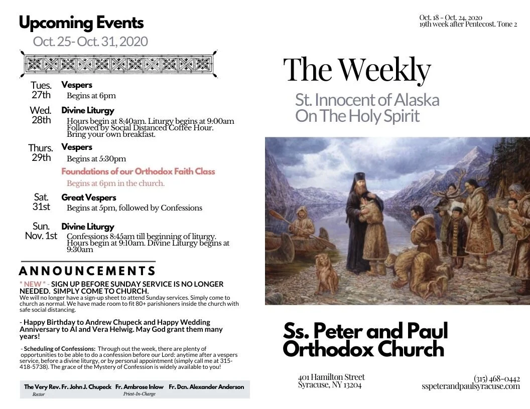 The Weekly 10-25-2020