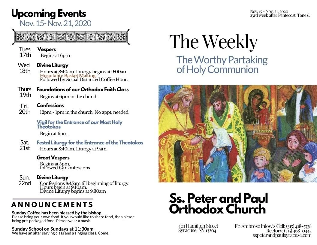 The Weekly 11-15-2020