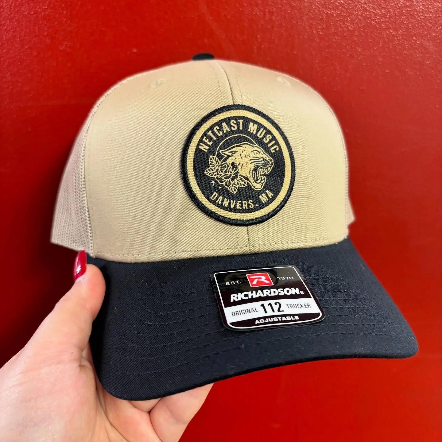 Woven patches pressed onto our most popular hats for @netcastmusic 
&bull;
&bull;
&bull;
#embroidery #hatdesign #supportsmallbusinesses #shoplocal #graphicdesign