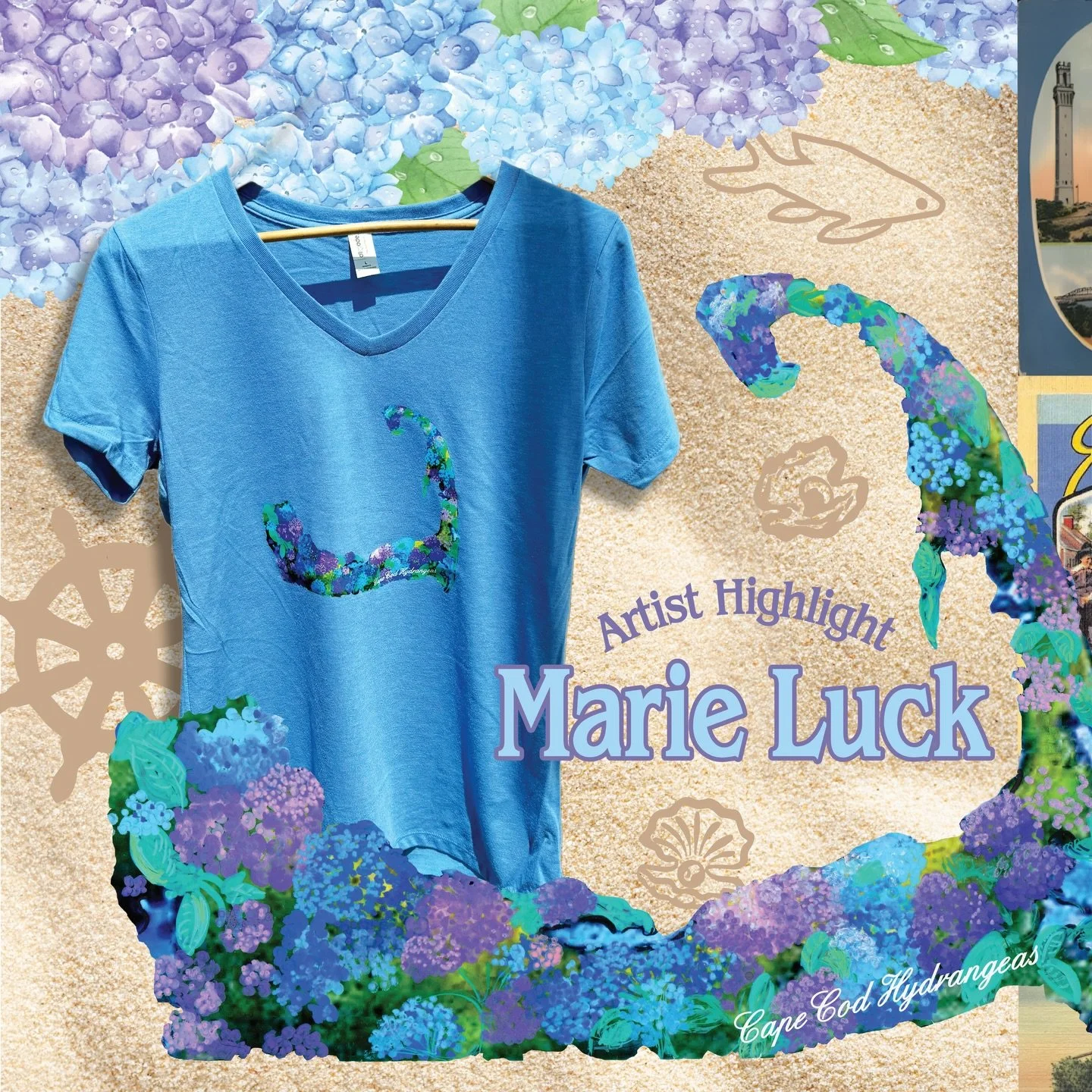 Calling all the coastal girlies!! 🗣️ 🪻 🐚 🌞

We love @marie_a_luck &lsquo;s beautiful Massachusetts paintings, and they&rsquo;re even better when you can wear them!
&bull;
&bull;
&bull;
#coastalgirl #capecod #directtofilm #supportsmallbusinesses #