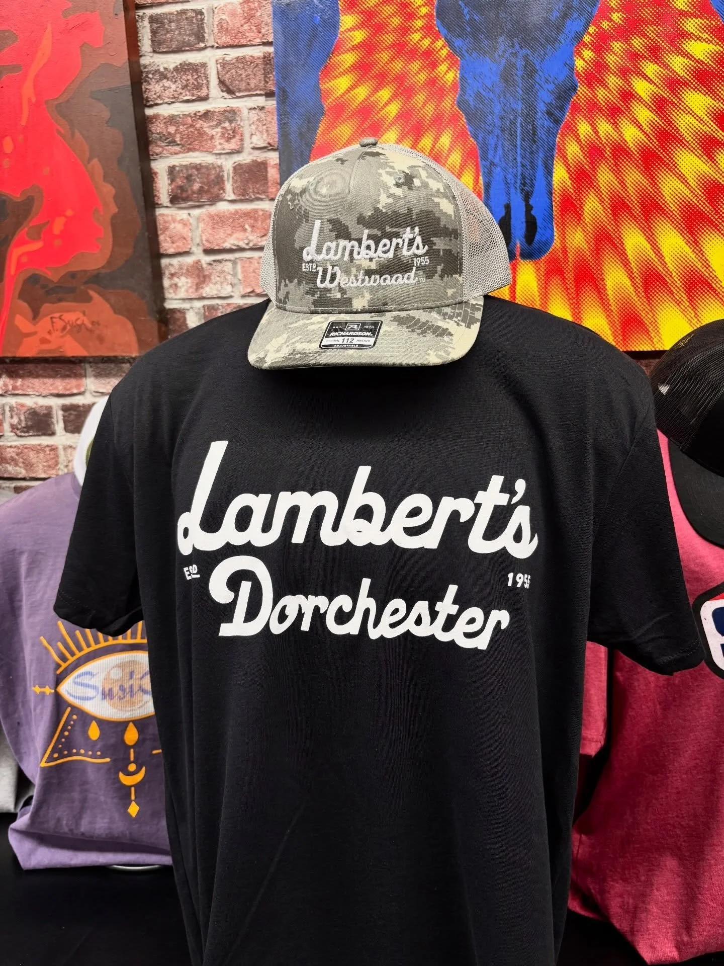 Screen printed tees and embroidered hats on our most popular items; the Next Level CVC Tees and the Richardson 112 Trucker Caps for @lamberts_fruit 
&bull;
&bull;
&bull;
#screenprinting #onestrokeinks #embroidery #shoplocal #supportsmallbusinesses